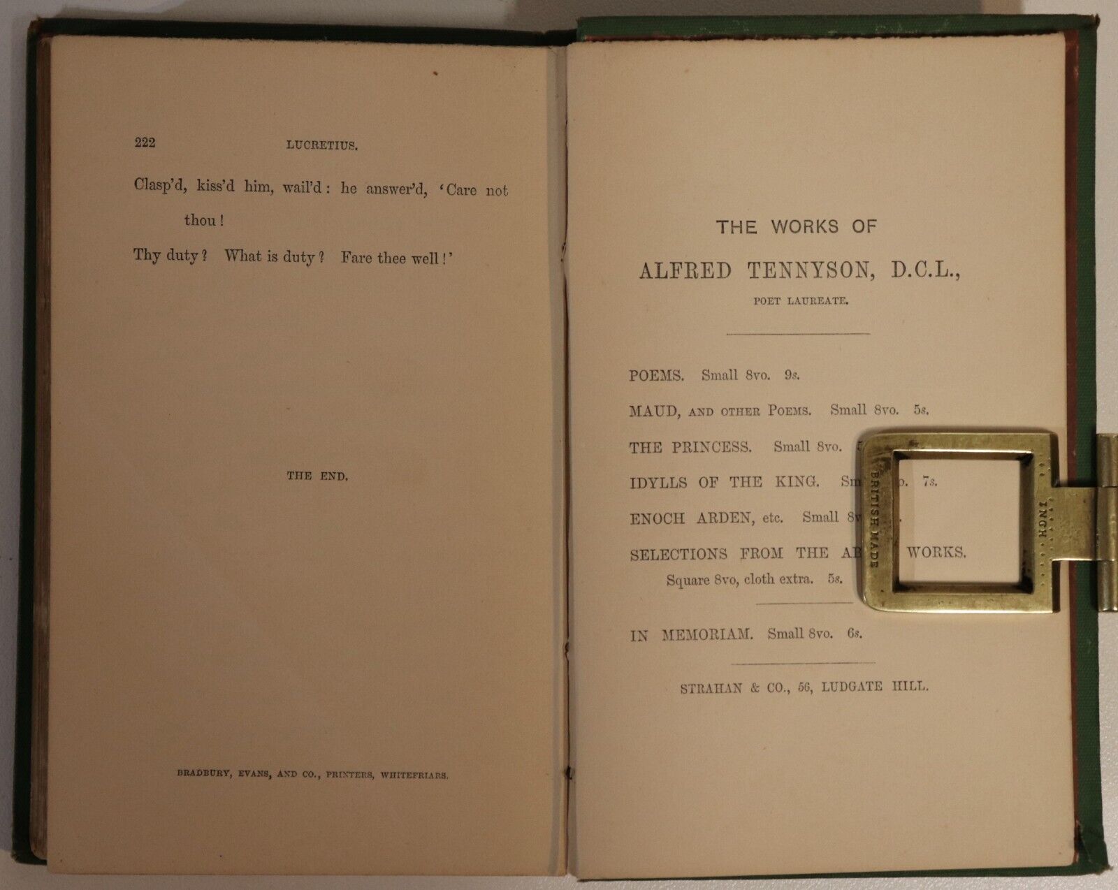 1870 The Holy Grail by Alfred Tennyson 1st Edition Antique Poetry Book