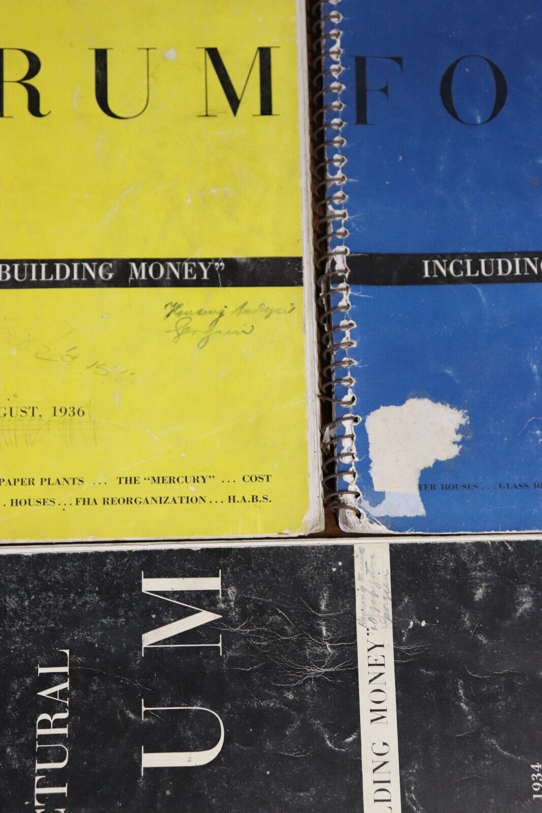 The Architectural Forum: Building Money - 1934/5 - Antique Architecture Books