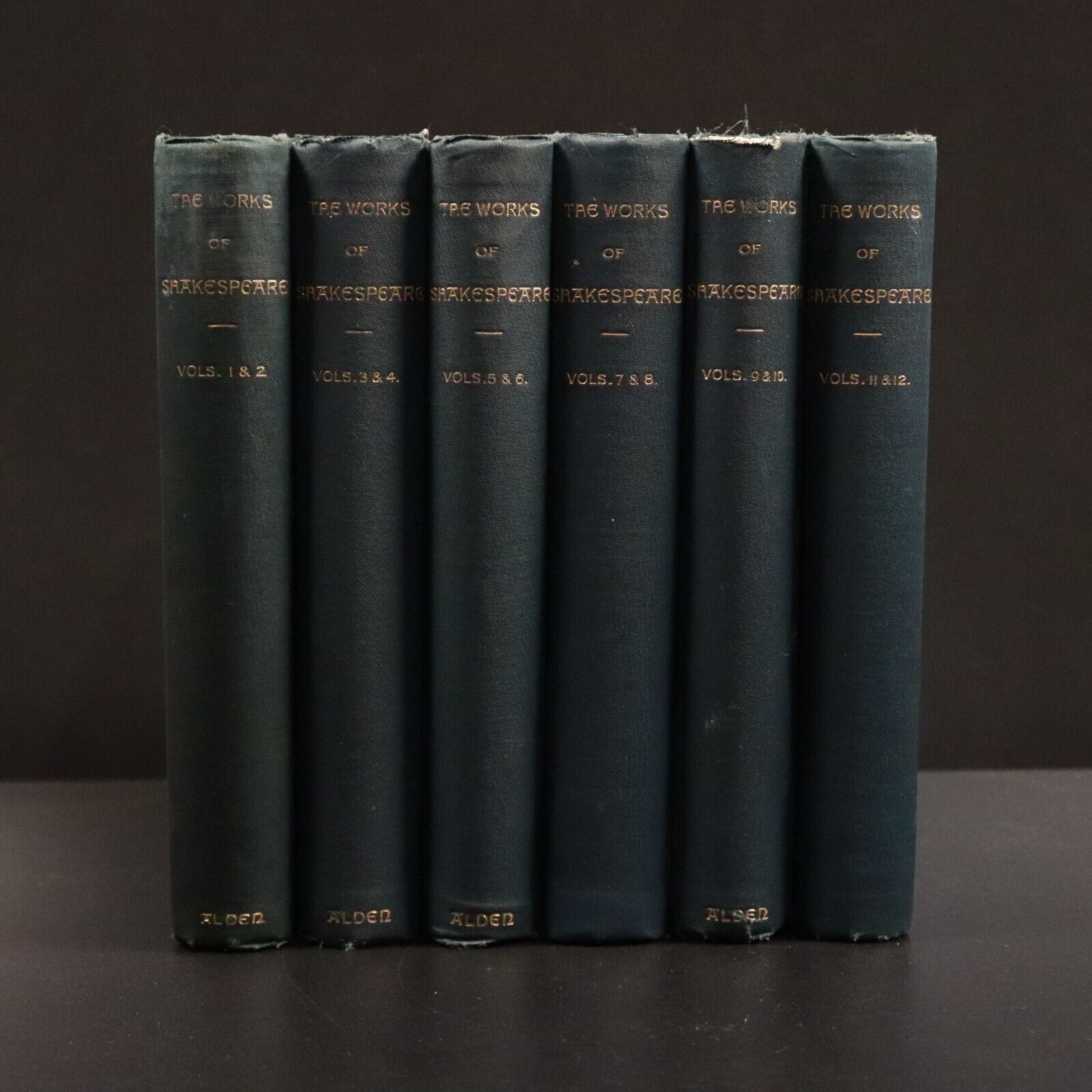 1887 12vol The Works Of William Shakespeare Antique Classic Literature Book Set