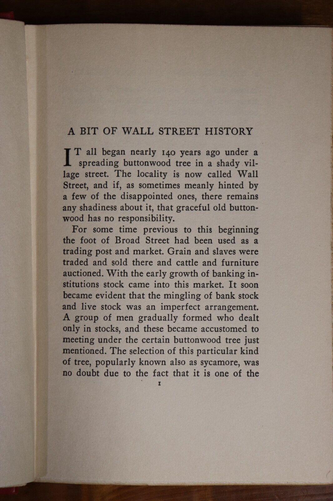 Understanding The Stock Market - 1929 - Wall Street Financial History Book
