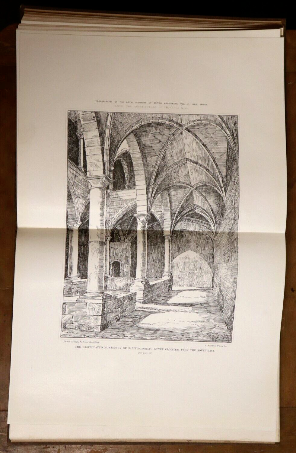 1890 Royal Institute British Architects Transactions Antique Architecture Book