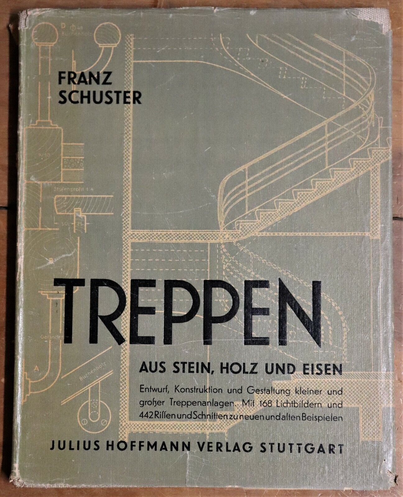 Treppen Aus Stein Holz Und Eisen - 1949 - Antique German Architecture Book