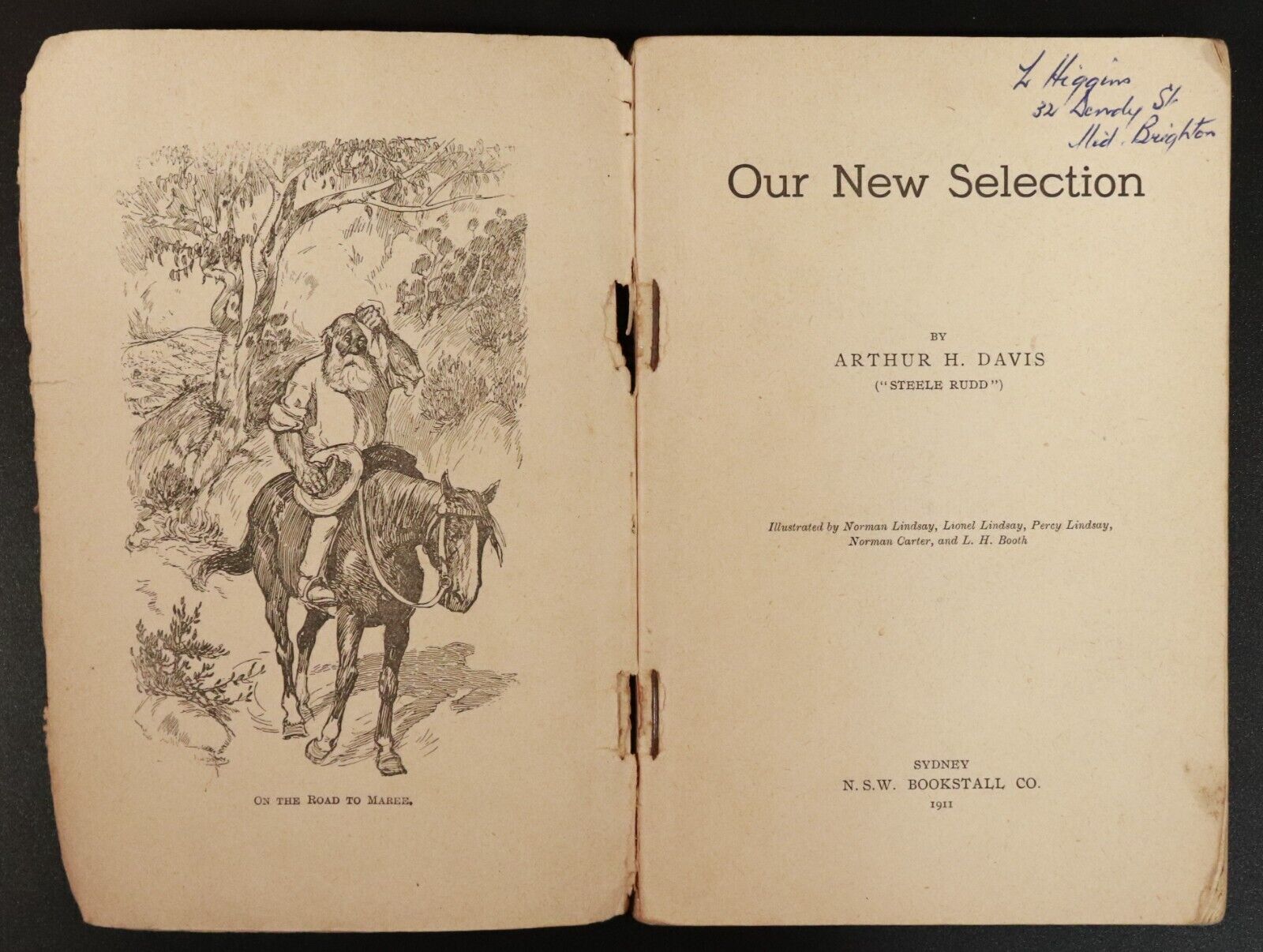 1911 Our New Selection by Arthur H. Davis Antique Australian Fiction Book - 0