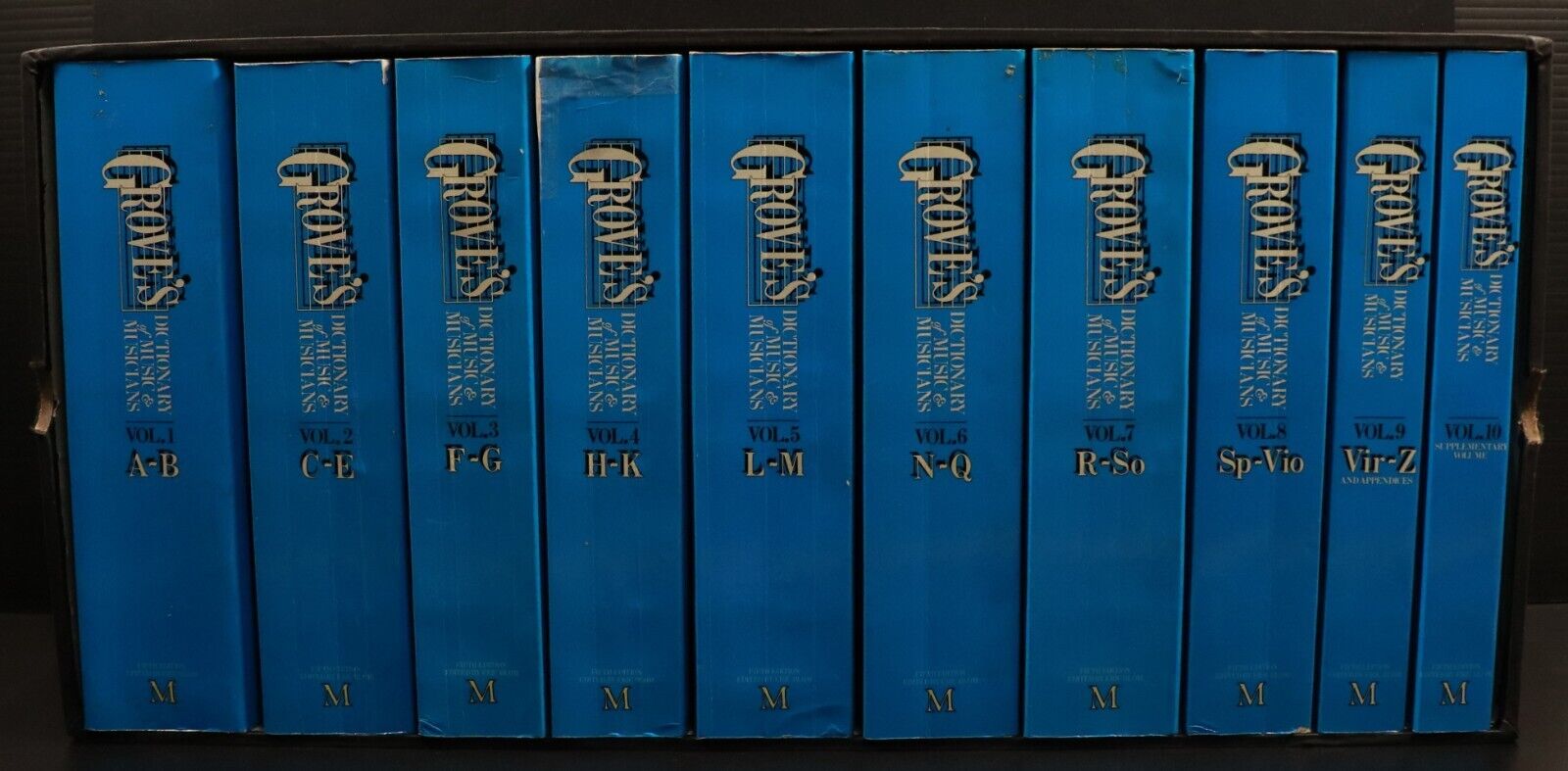 1976 10vol Grove's Dictionary Of Music & Musicians Music History Book Set