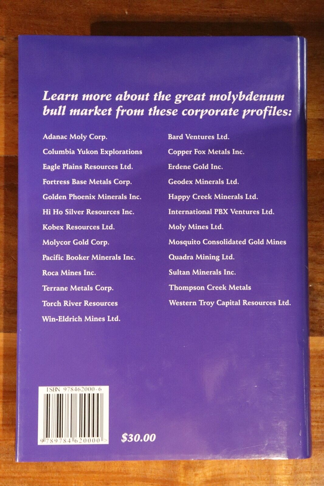 The Great Molybdenum Bull Market - 2008 - Mining Investment Reference Book