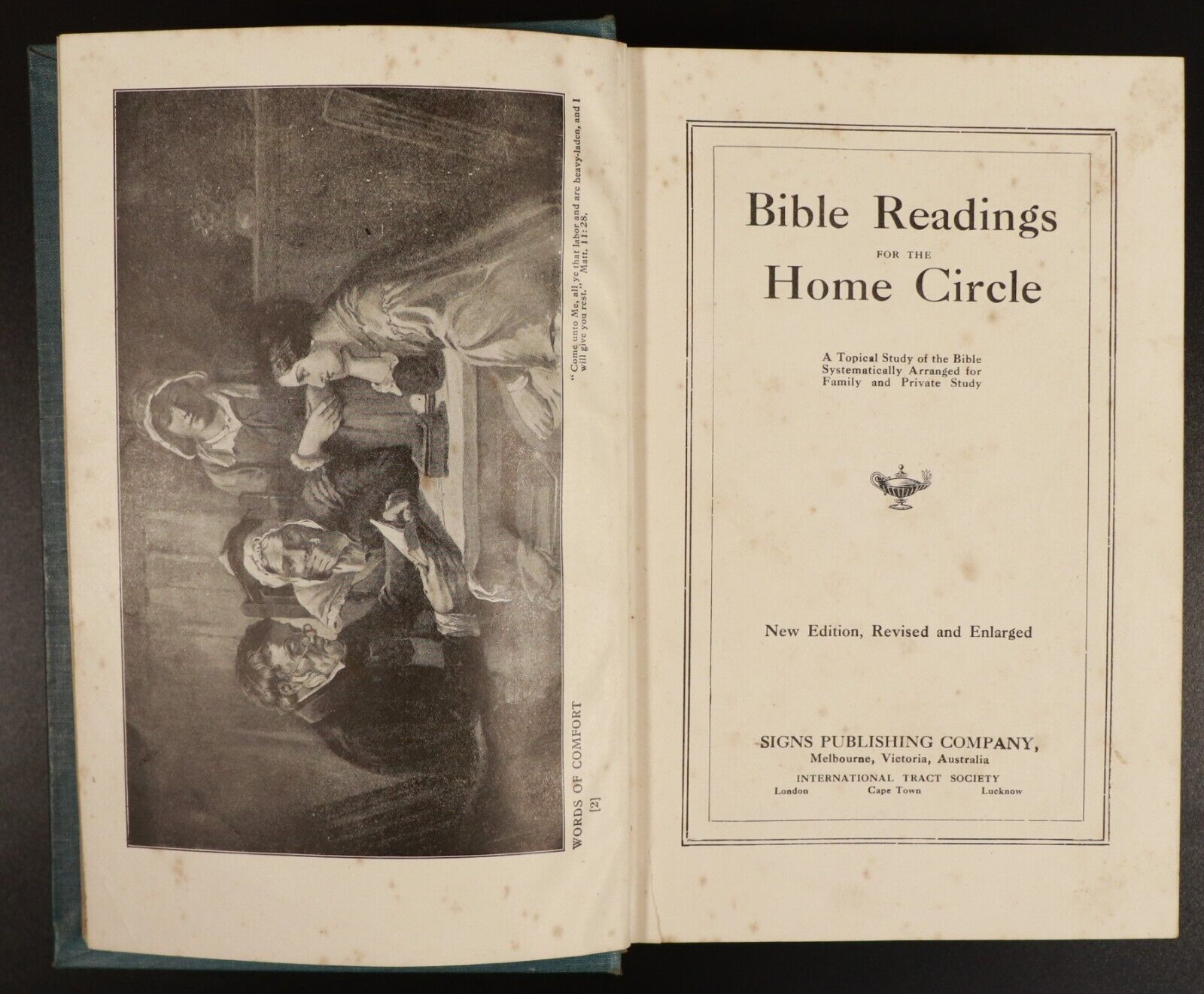 1915 Bible Readings For The Home Circle - Antique Religious Book Christianity - 0