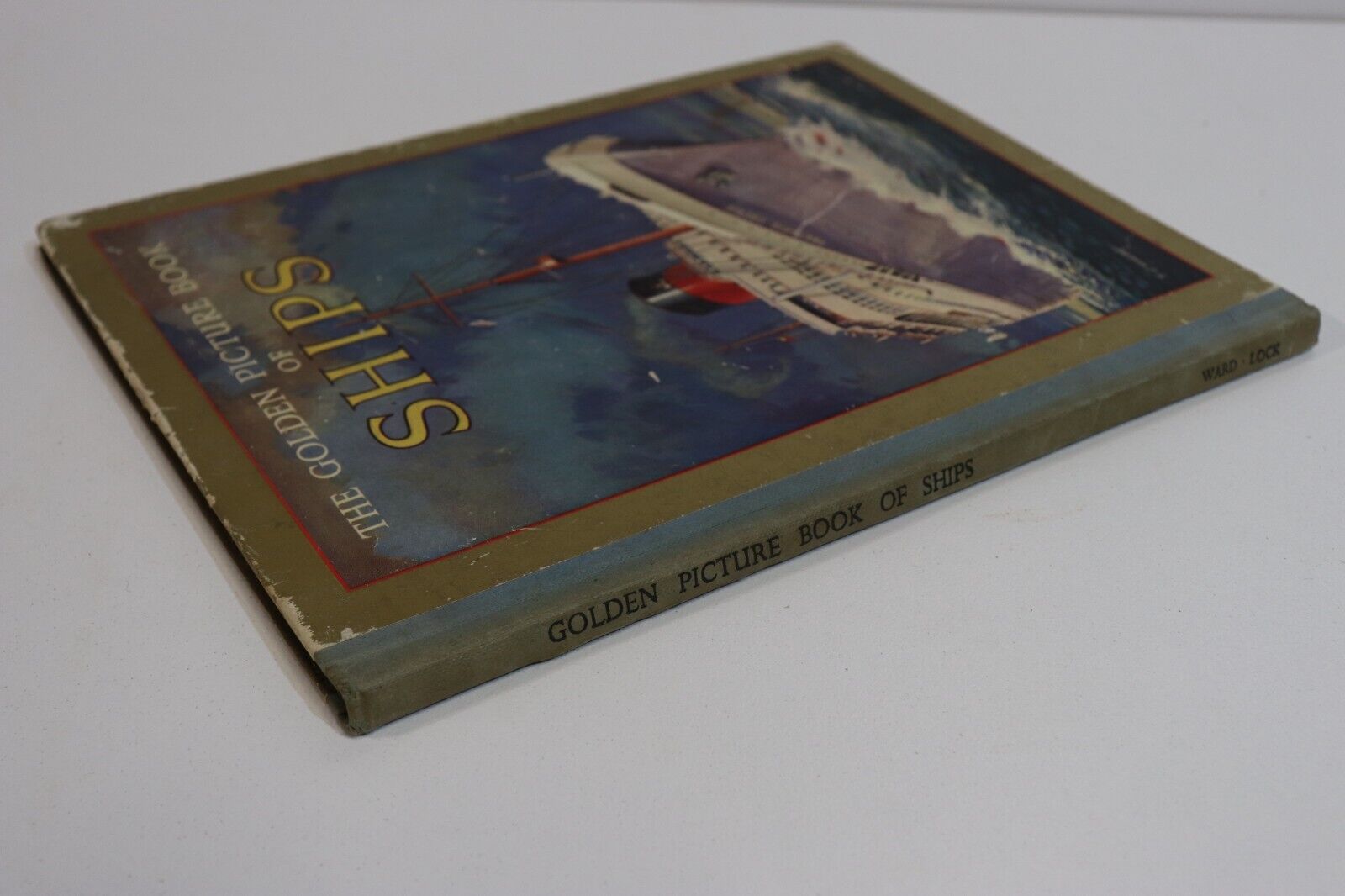 The Golden Picture Book Of Ships - c1949 - Antique Children's Maritime Book