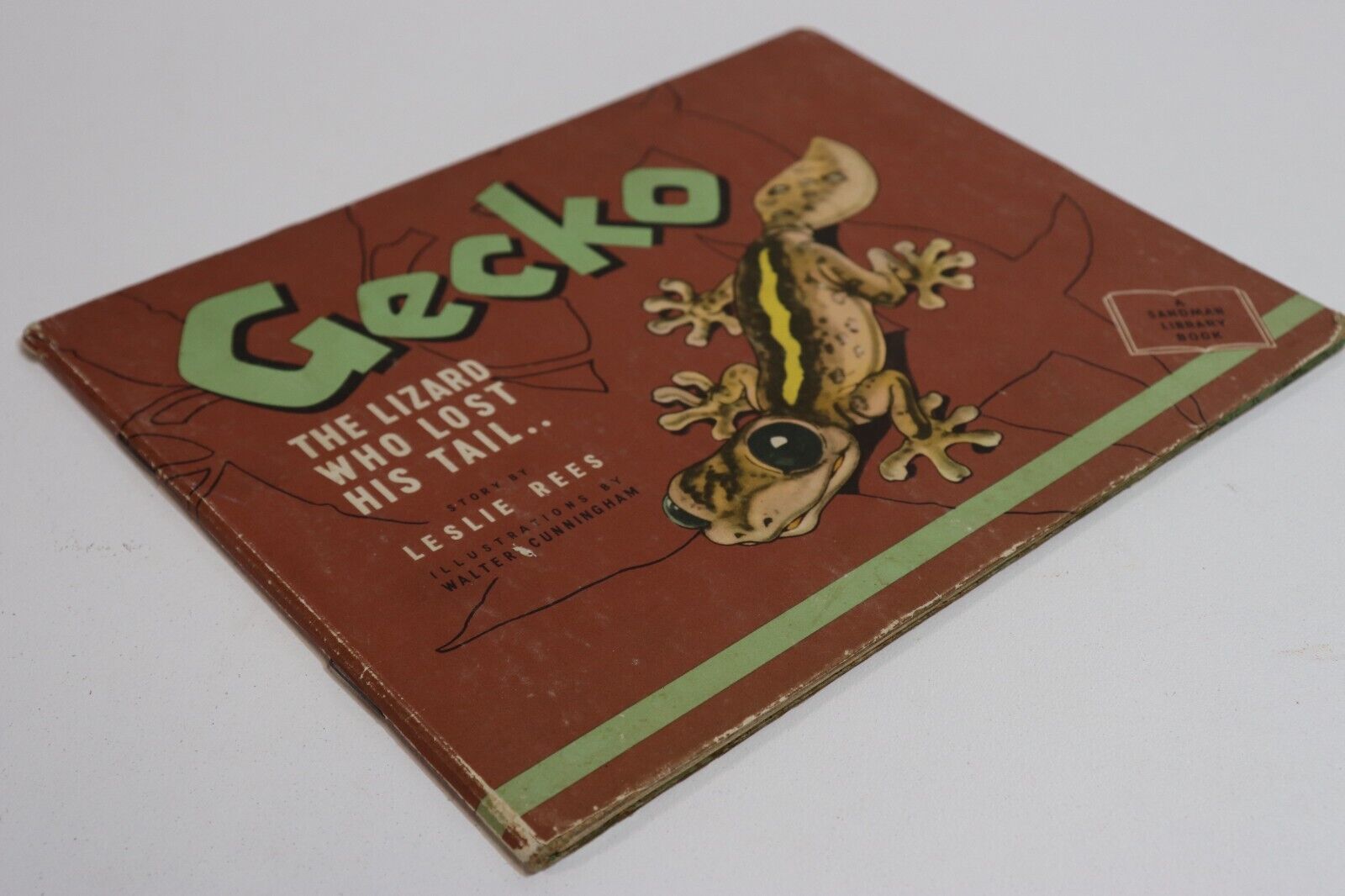 Gecko: The Lizard Who Lost His Tail - 1944 - Antique Children's Book
