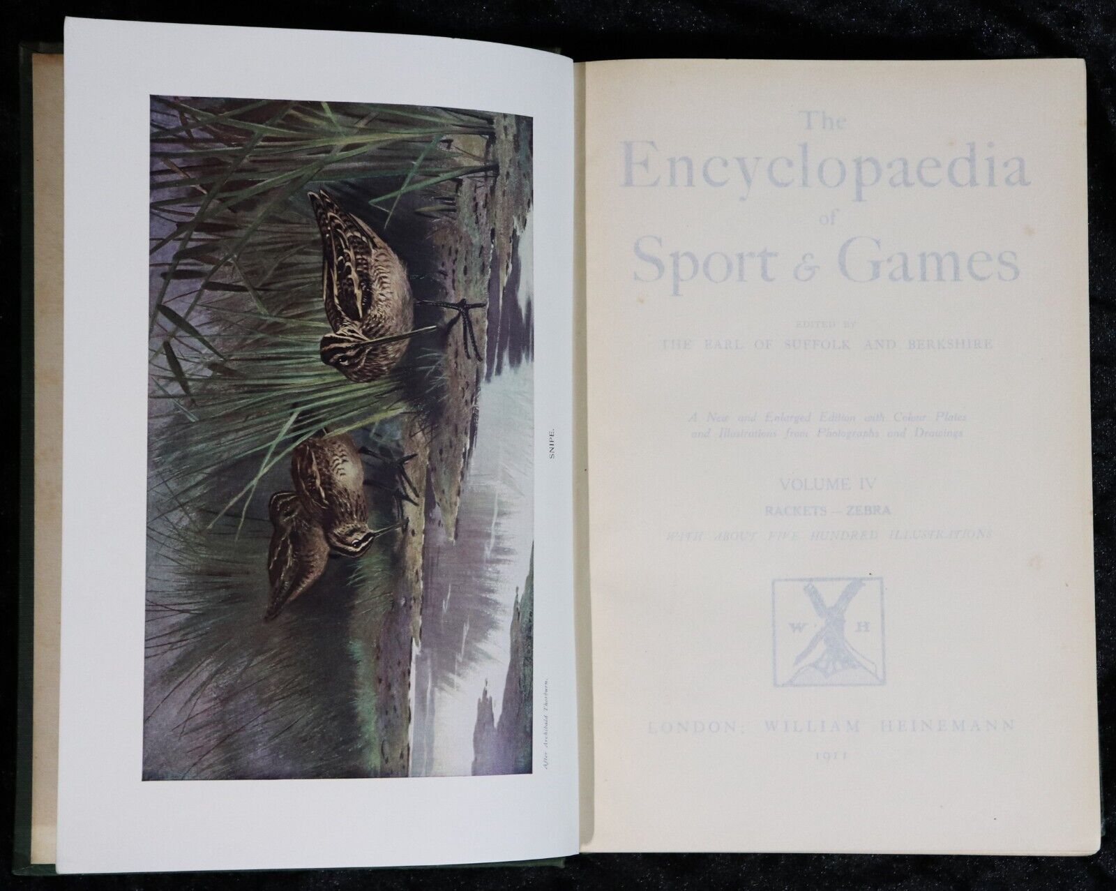 The Encyclopaedia Of Sport & Games - 1911 - 4 Volume Antique Book Set