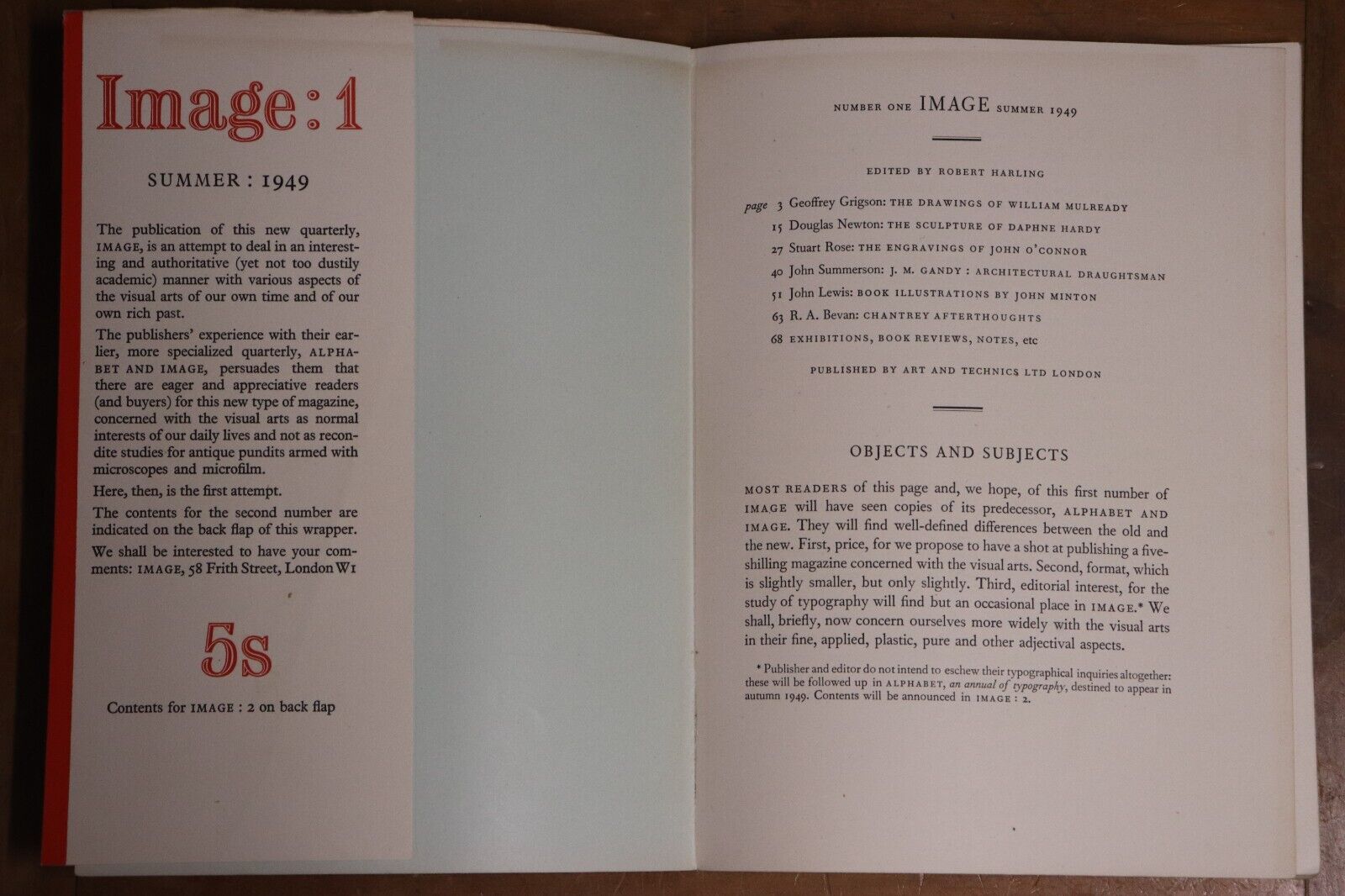 Image: A Quarterly of the Visual Arts, No. 1 - Summer 1949 - Art Magazine - 0