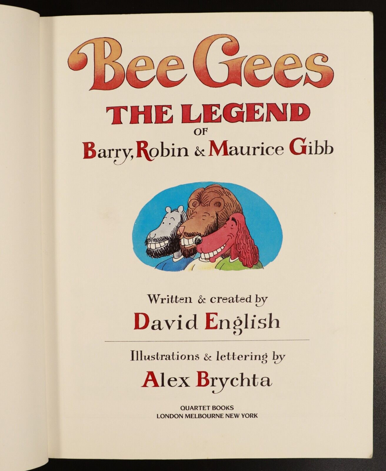 1983 Bee Gees The Legend Of Barry, Robyn & Maurice Gibb - Vintage Music Book - 0