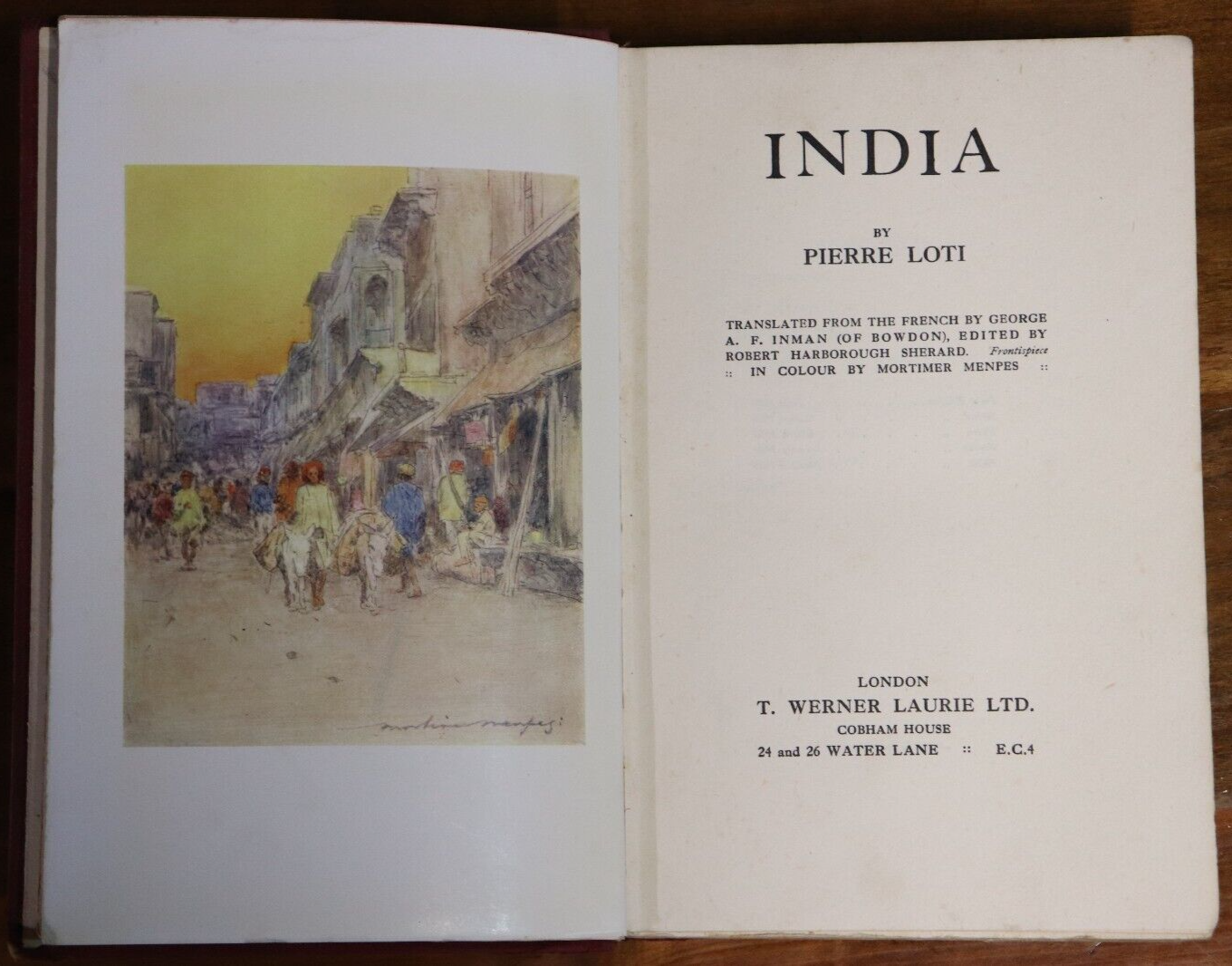 India by Pierre Loti - 1928 - Antique Travel History Book - 0