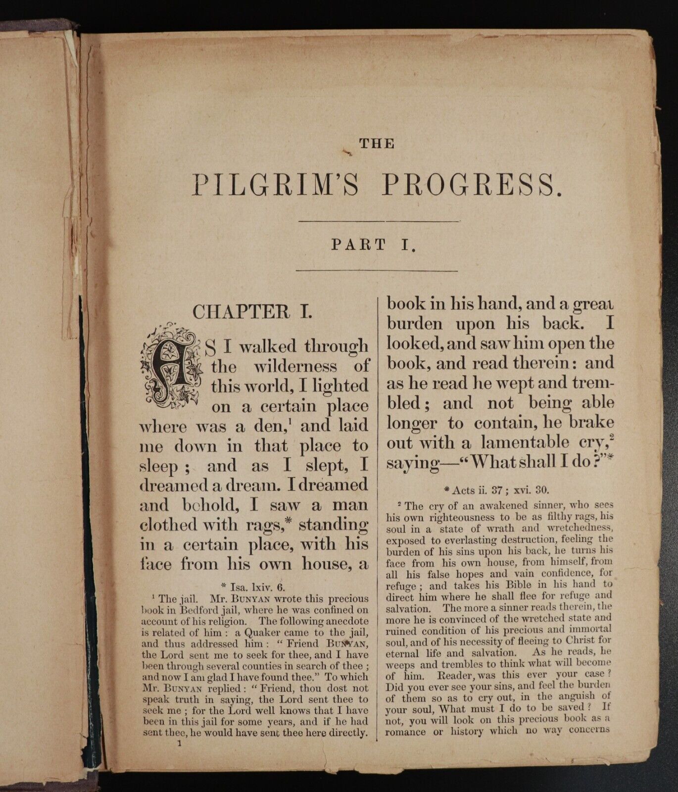 c1885 The Pilgrim's Progress & Holy War by John Bunyan Antiquarian Theology Book