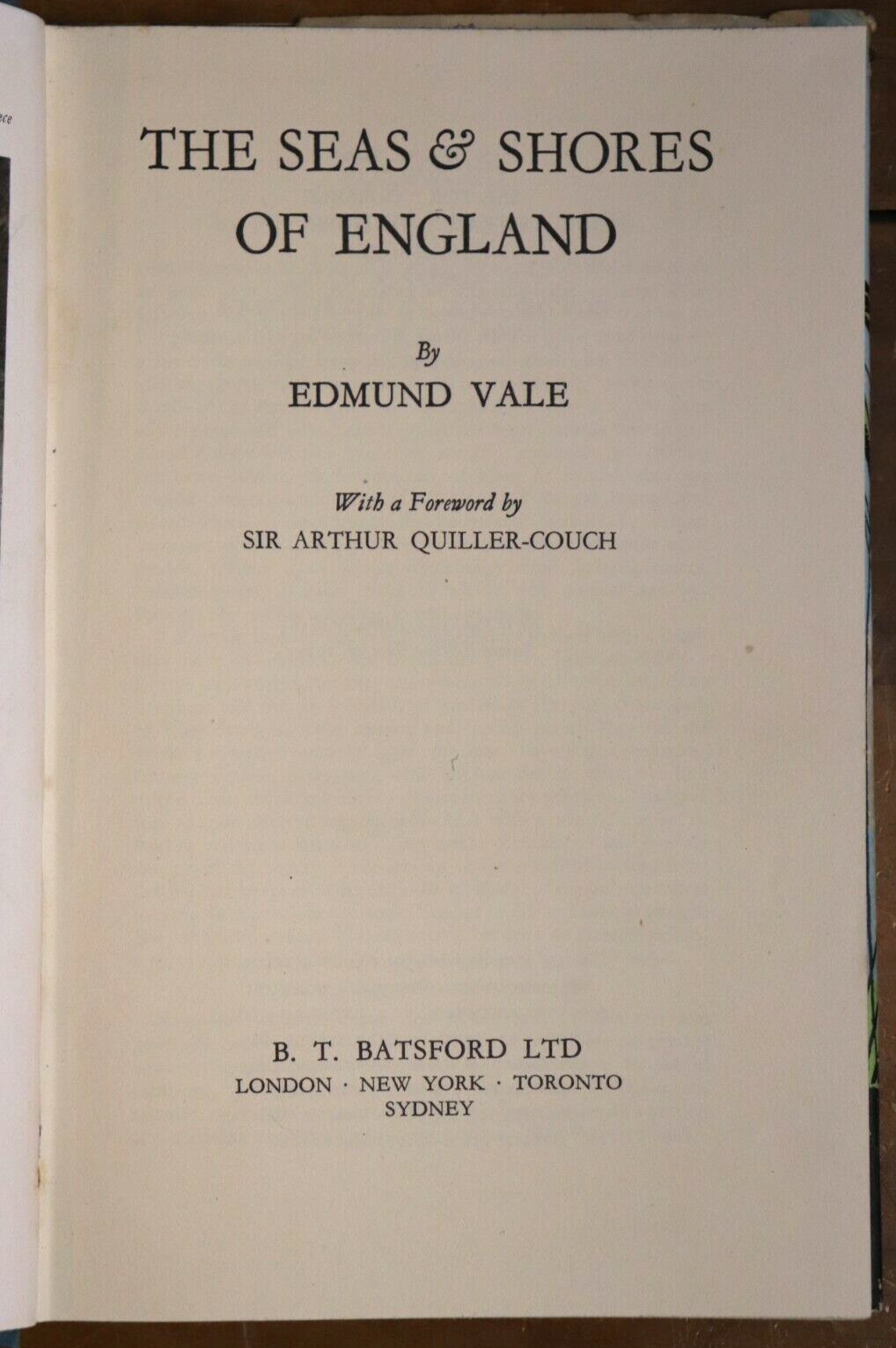 The Seas & Shores Of England by Edmund Vale - 1950 - British History Book - 0