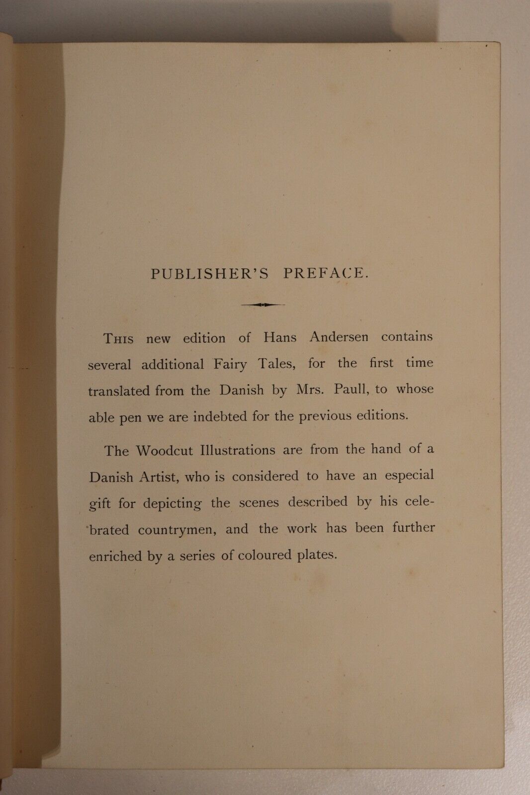 Hans Andersen's Fairy Tales - c1905 - Illustrated Antique Childrens Book