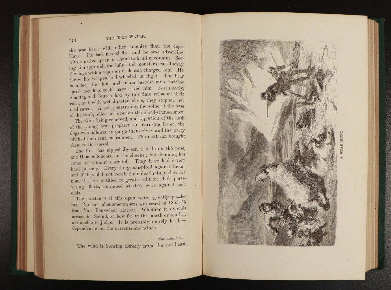 1867 The Open Polar Sea by Dr I.I. Hayes Antiquarian North Pole Exploration Book