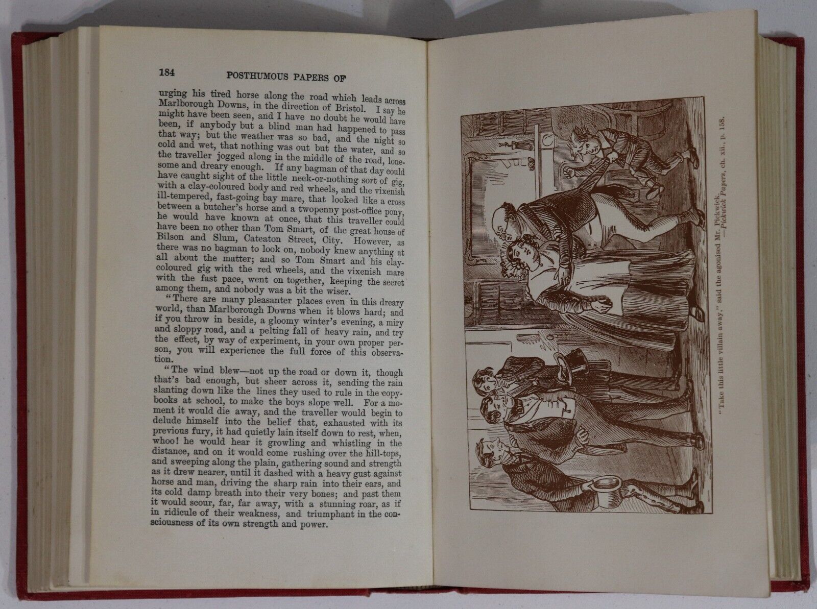 Pickwick Papers by Charles Dickens - 1911 - 2 Vol. Antique Fiction Book Set