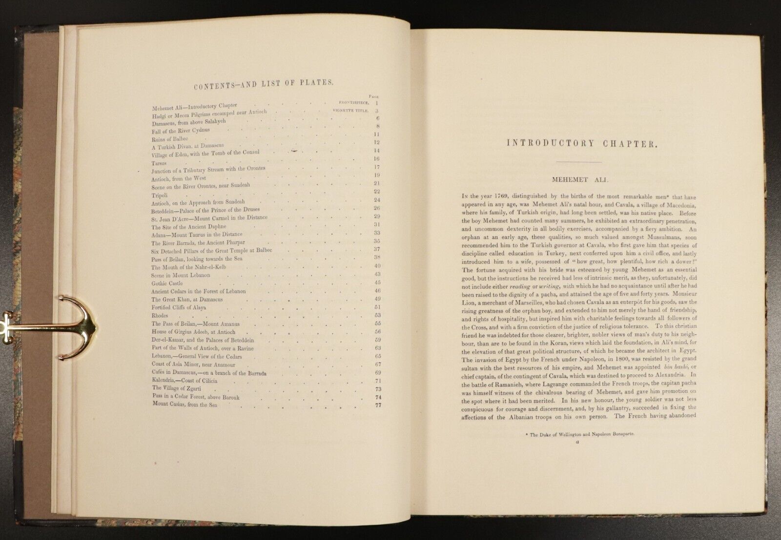 c1842 3vol Syria, The Holy Land & Asia Minor - Antiquarian History Book Set