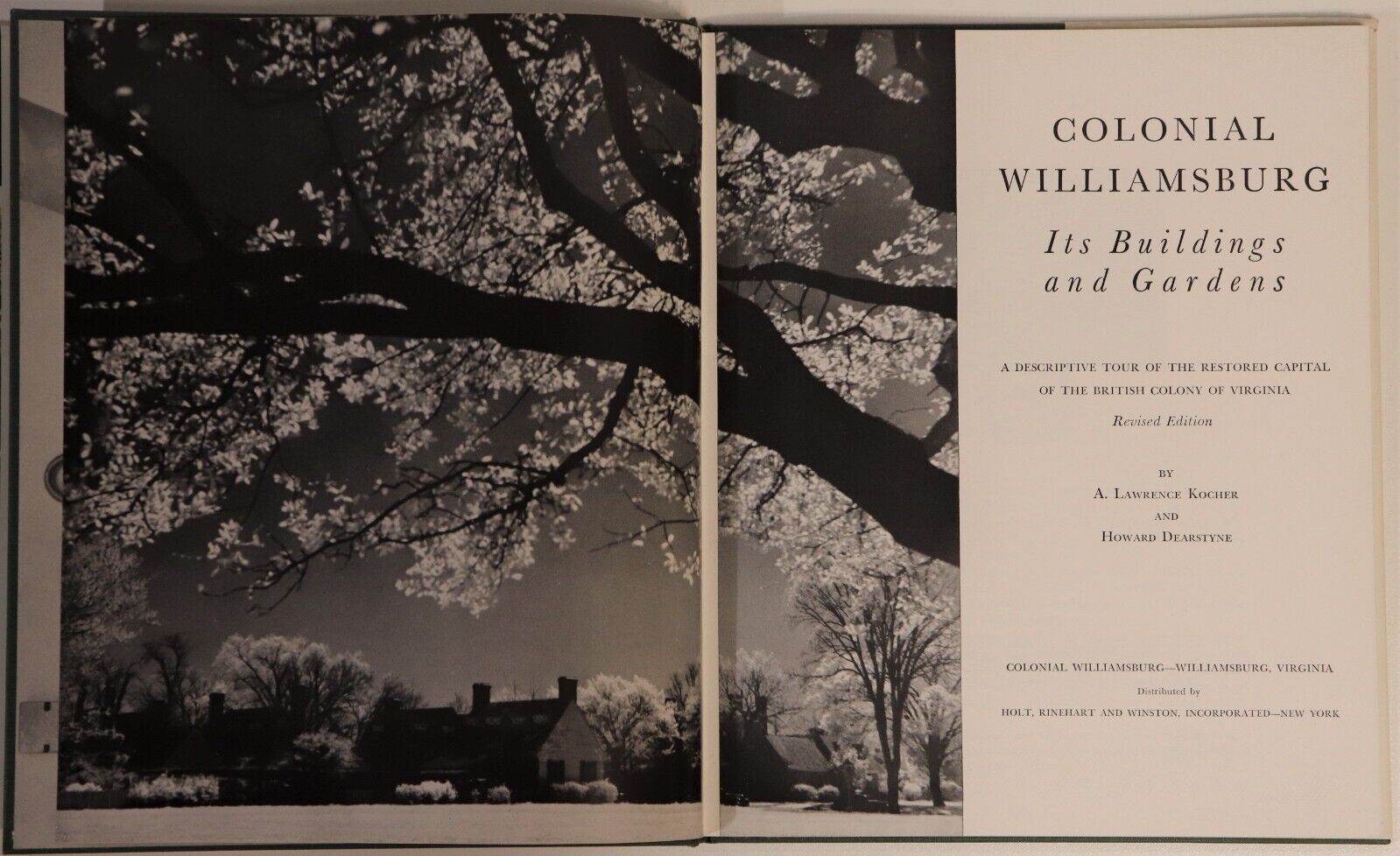 Colonial Williamsburg - 1966 - Vintage American Architecture Book