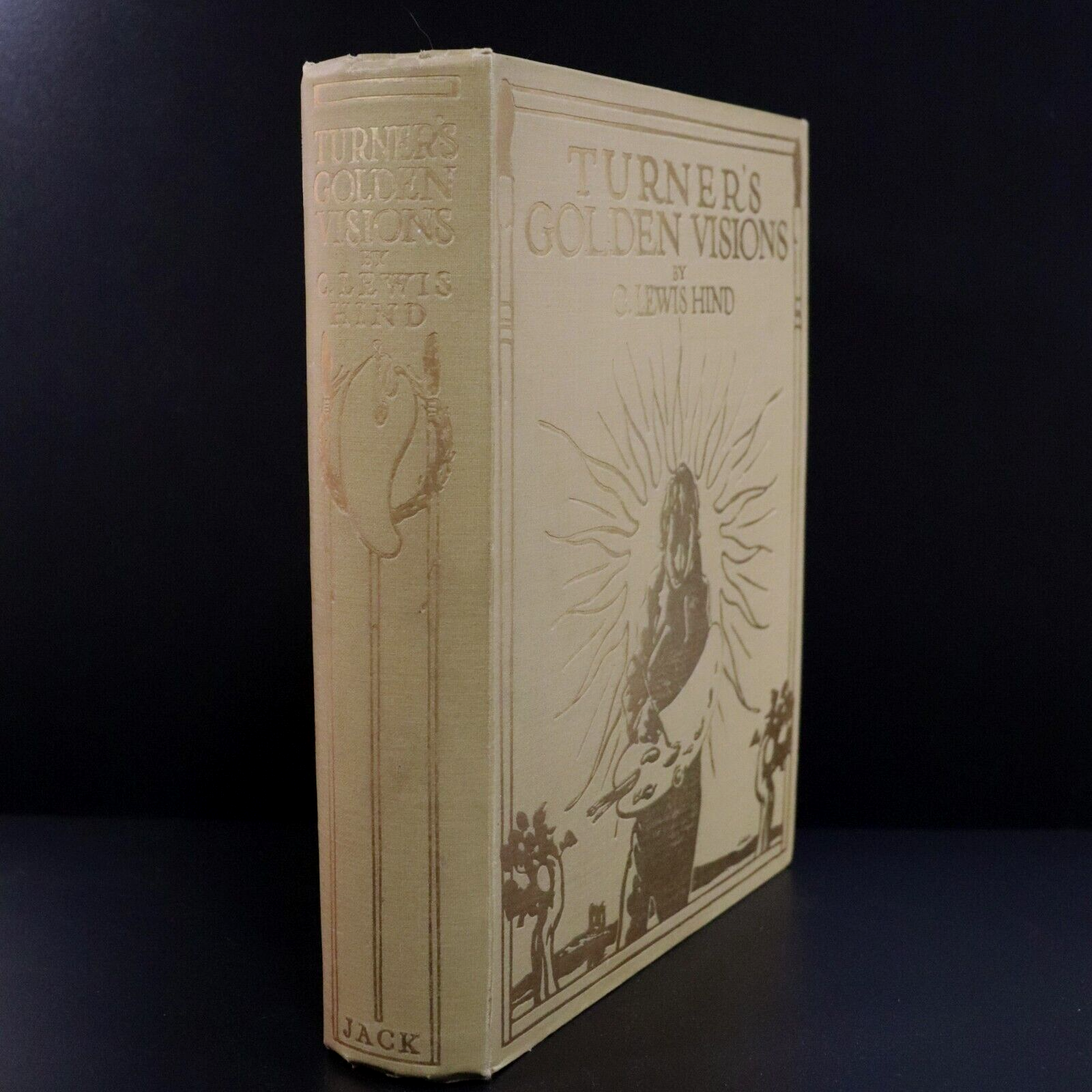 1925 Turner's Golden Visions by C. Lewis Hing Illustrated Antique Art Book