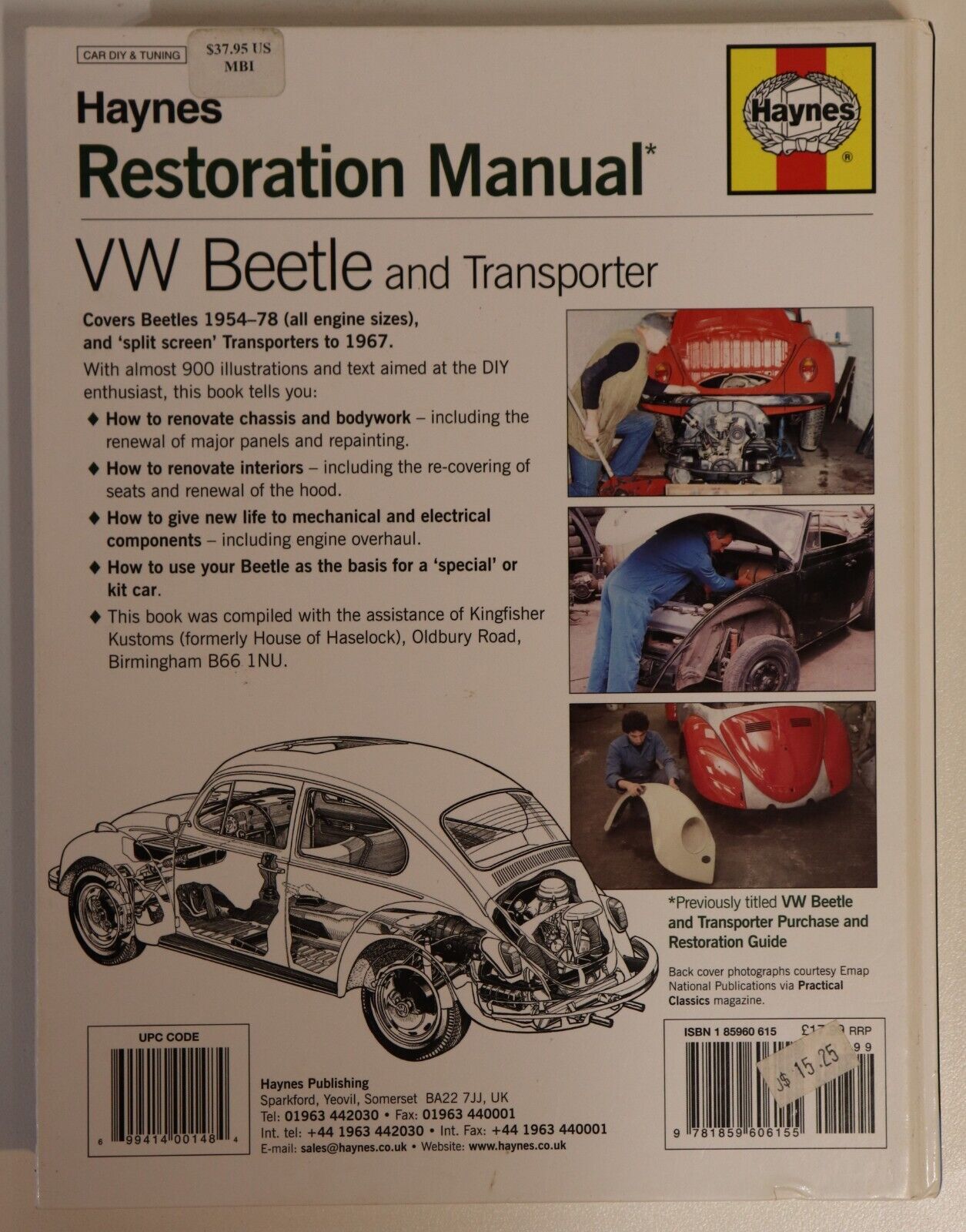 Haynes Restoration Manual VW Beetle & Transporter - 2005 - Automotive Book