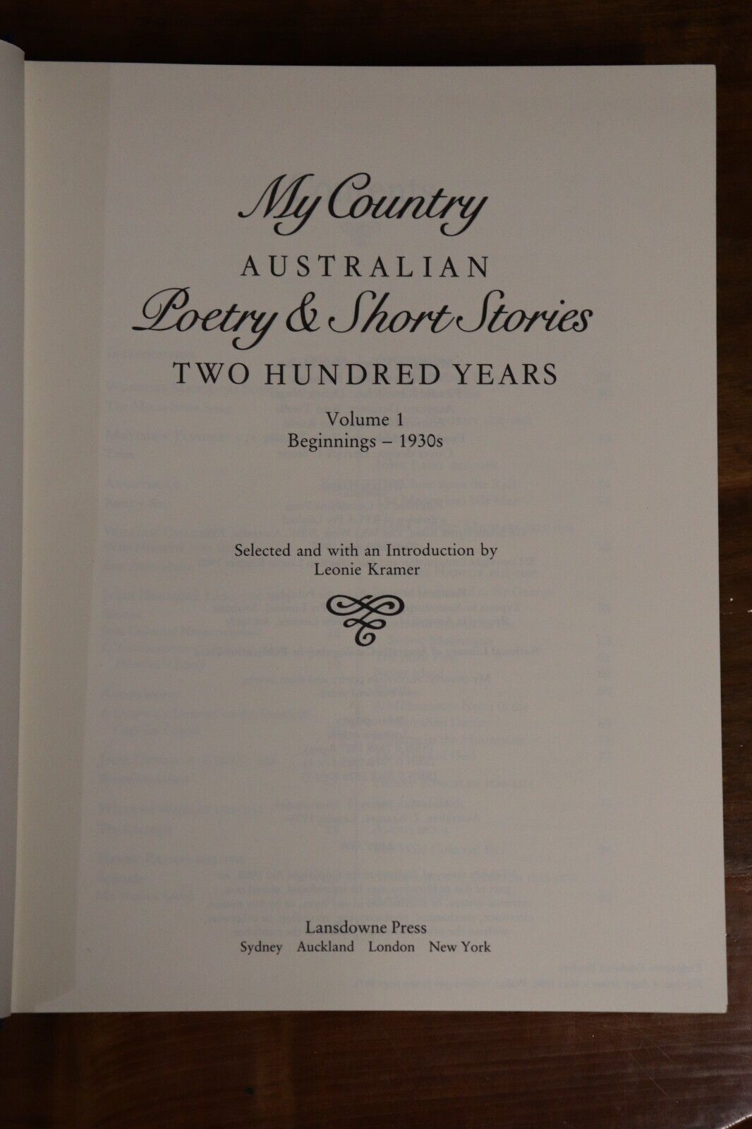 My Country: Australian Poetry & Short Stories - 1985 - 2 Vol Literature Book Set - 0