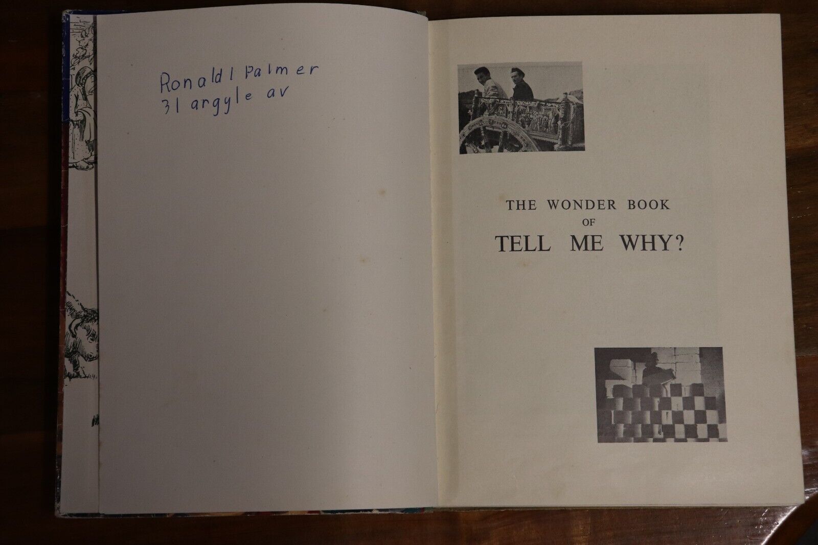 The Wonder Book Of Tell Me Why - c1949 - Antique Childrens Book