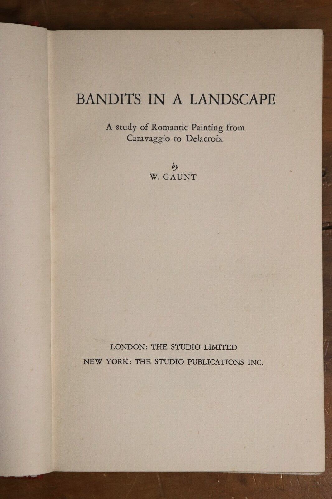 Bandits In A Landscape by W Gaunt - 1937 - 1st Edition Vintage Art Book - 0