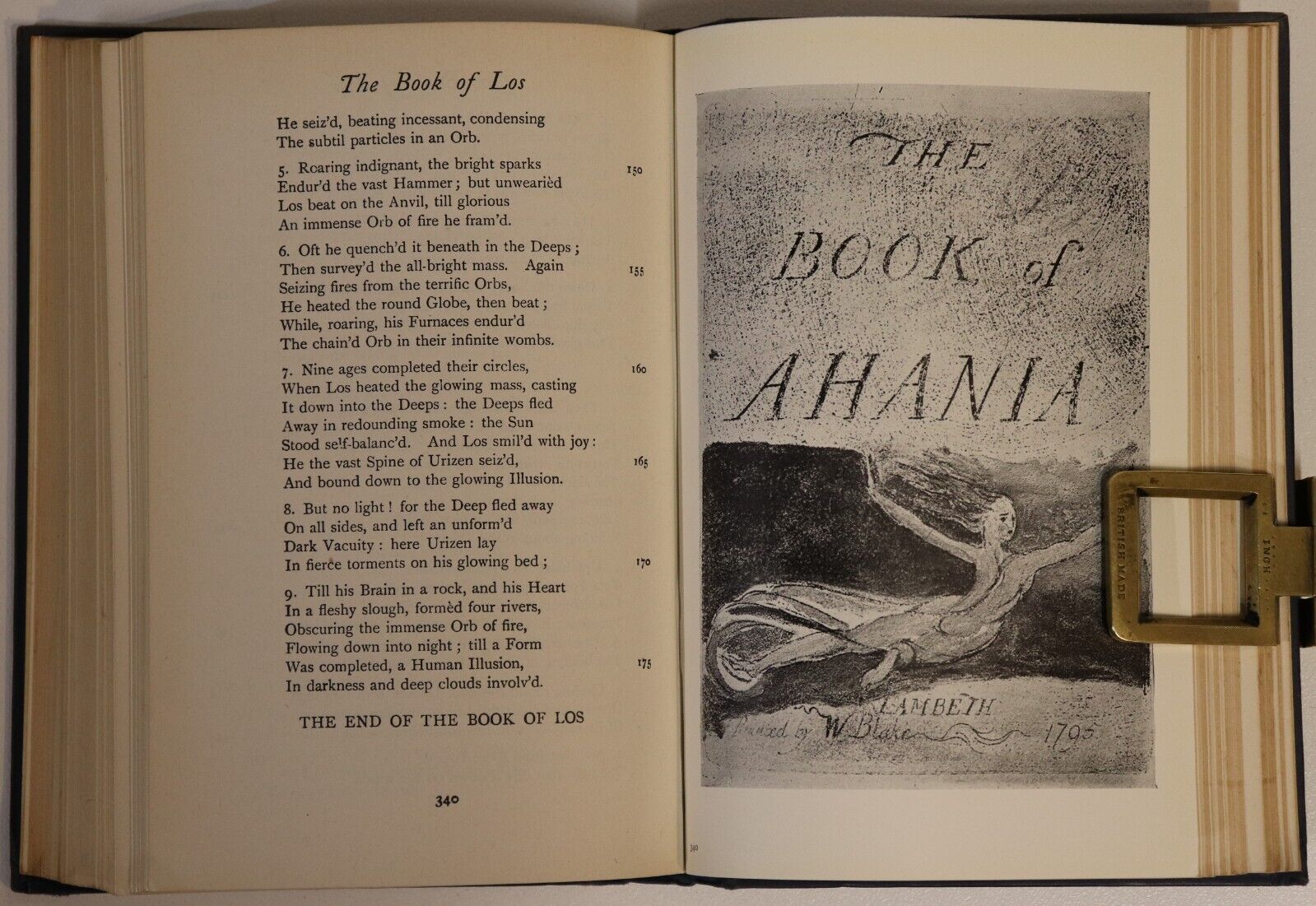 The Poetical Works Of William Blake - 1943 - Antique Poetry Book