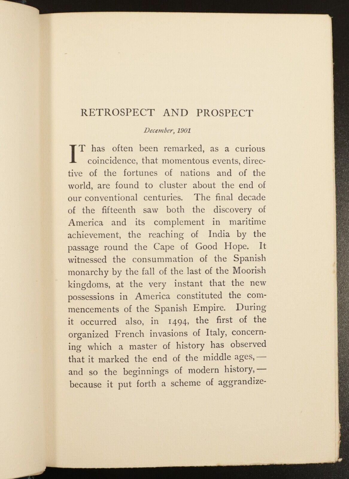 1902 Retrospect & Prospect by A.T. Mahan Antique Military History Book