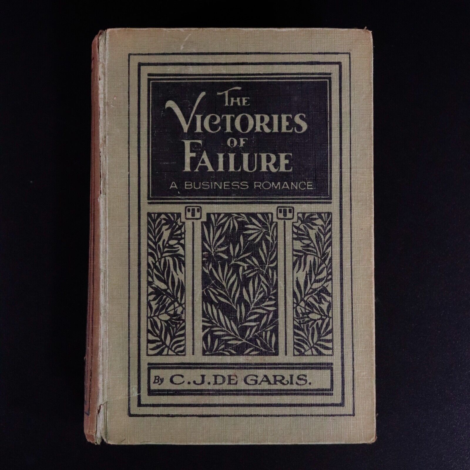 1925 The Victories Of Failure 1st Ed by C.J. De Garis Australian Fiction Book