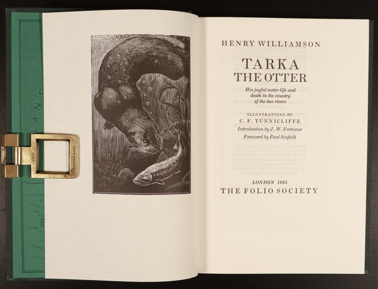 Tarka The Otter by Henry Williamson - 2005 - Folio Society Literature Book - 0