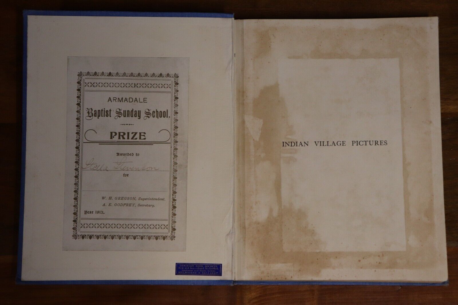 Indian Village Pictures by Henry Lester - 1910 - Antique History Book