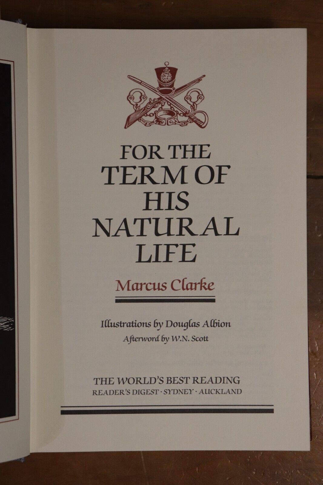 For The Term Of His Natural Life - 1987 - Readers Digest Literature Book