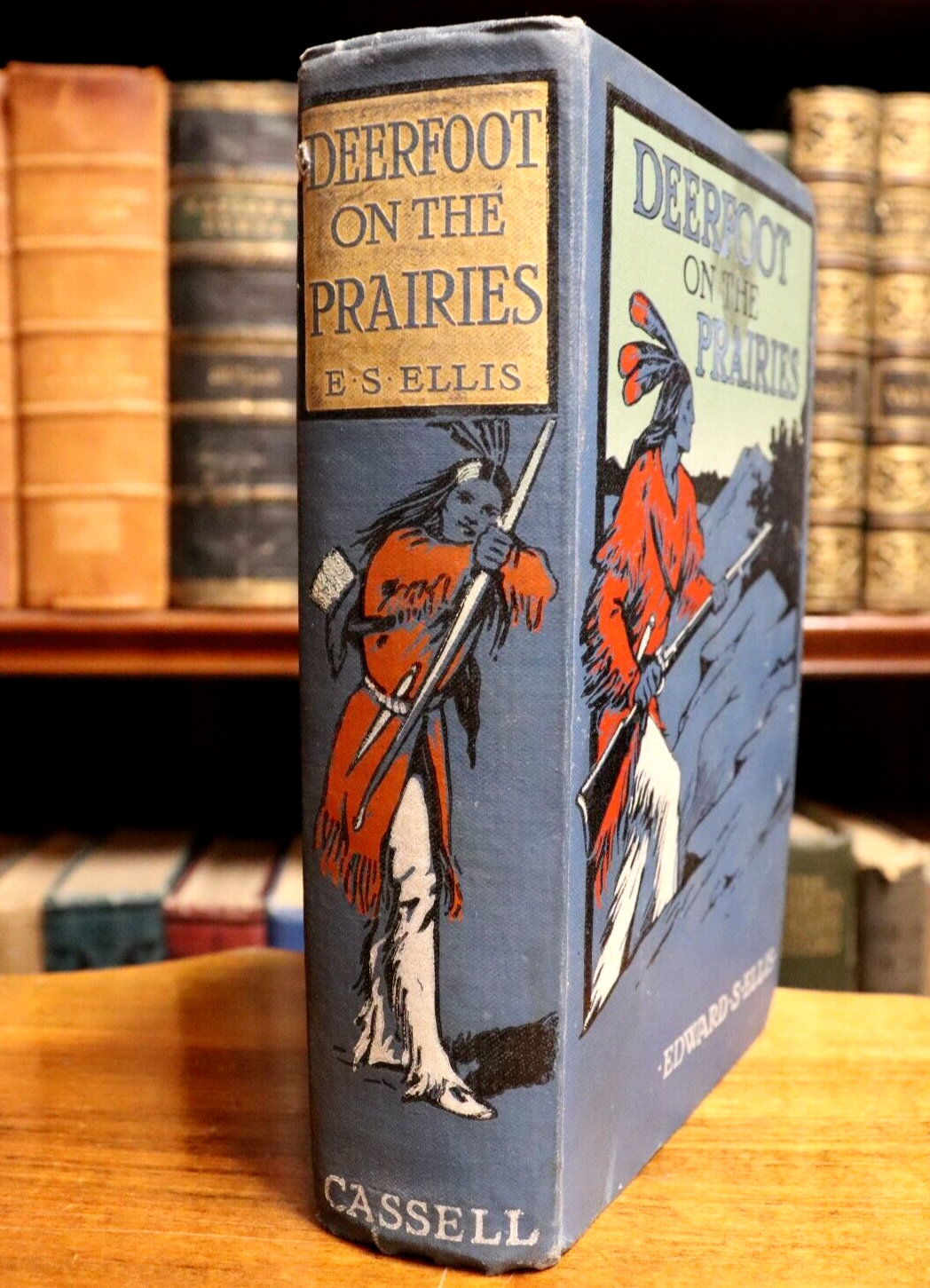 c1920 Deerfoot On The Prairies by Edward S. Ellis Antique Fiction Book