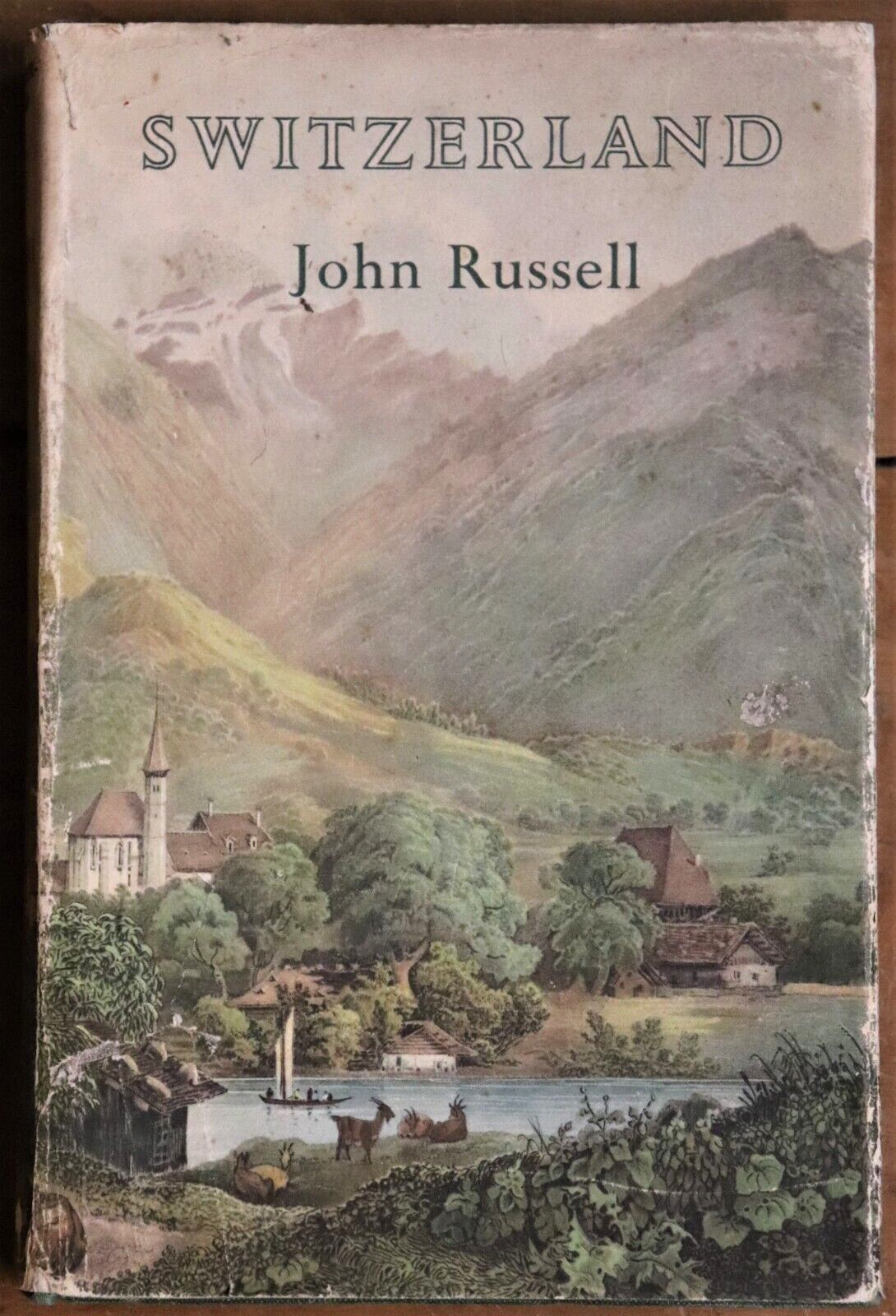 Switzerland by John Russell - BT Batsford - 1950 - Antique Travel Book