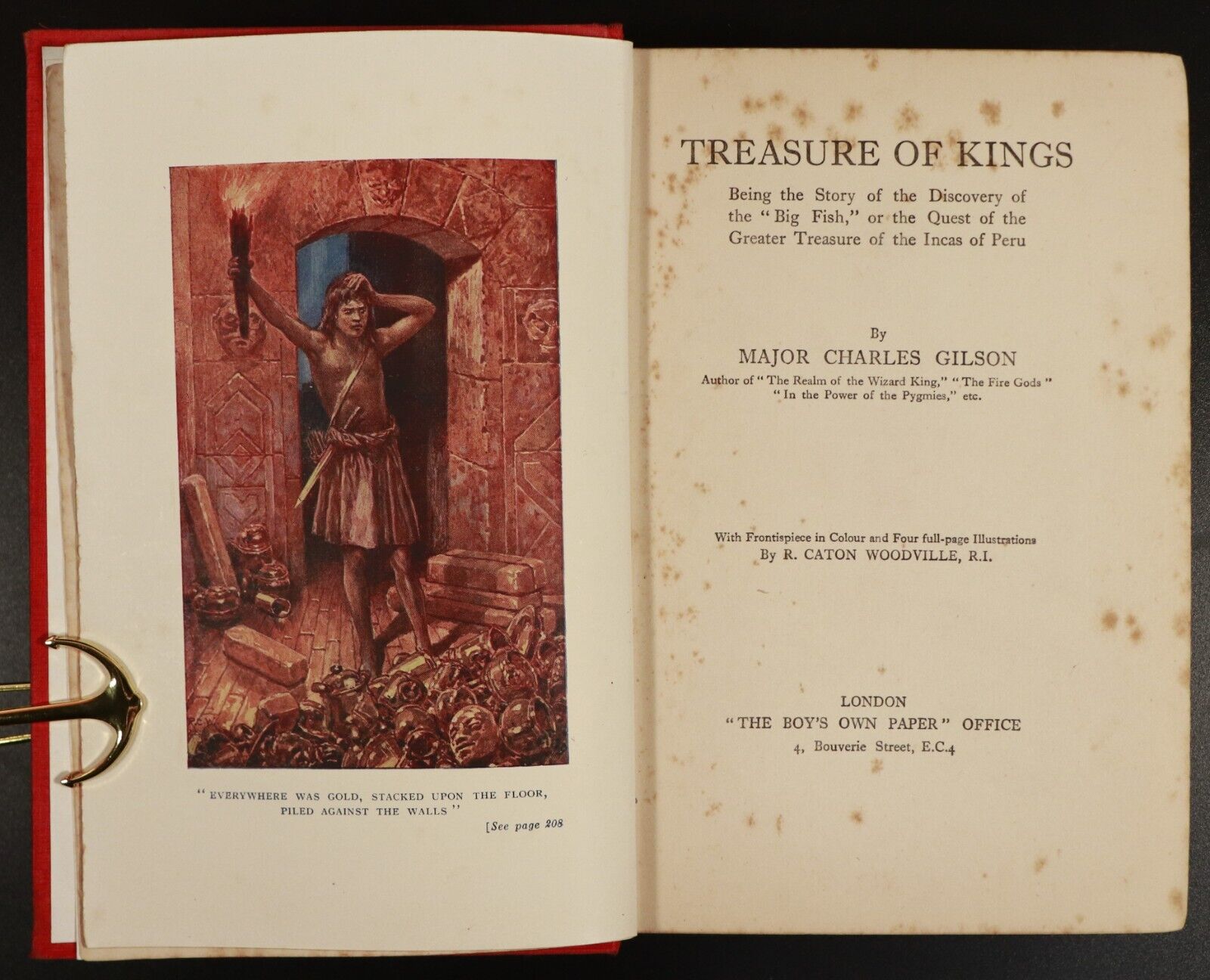 c1915 Treasure Of Kings by Charles Gilson Antique Illustrated Childrens Book - 0