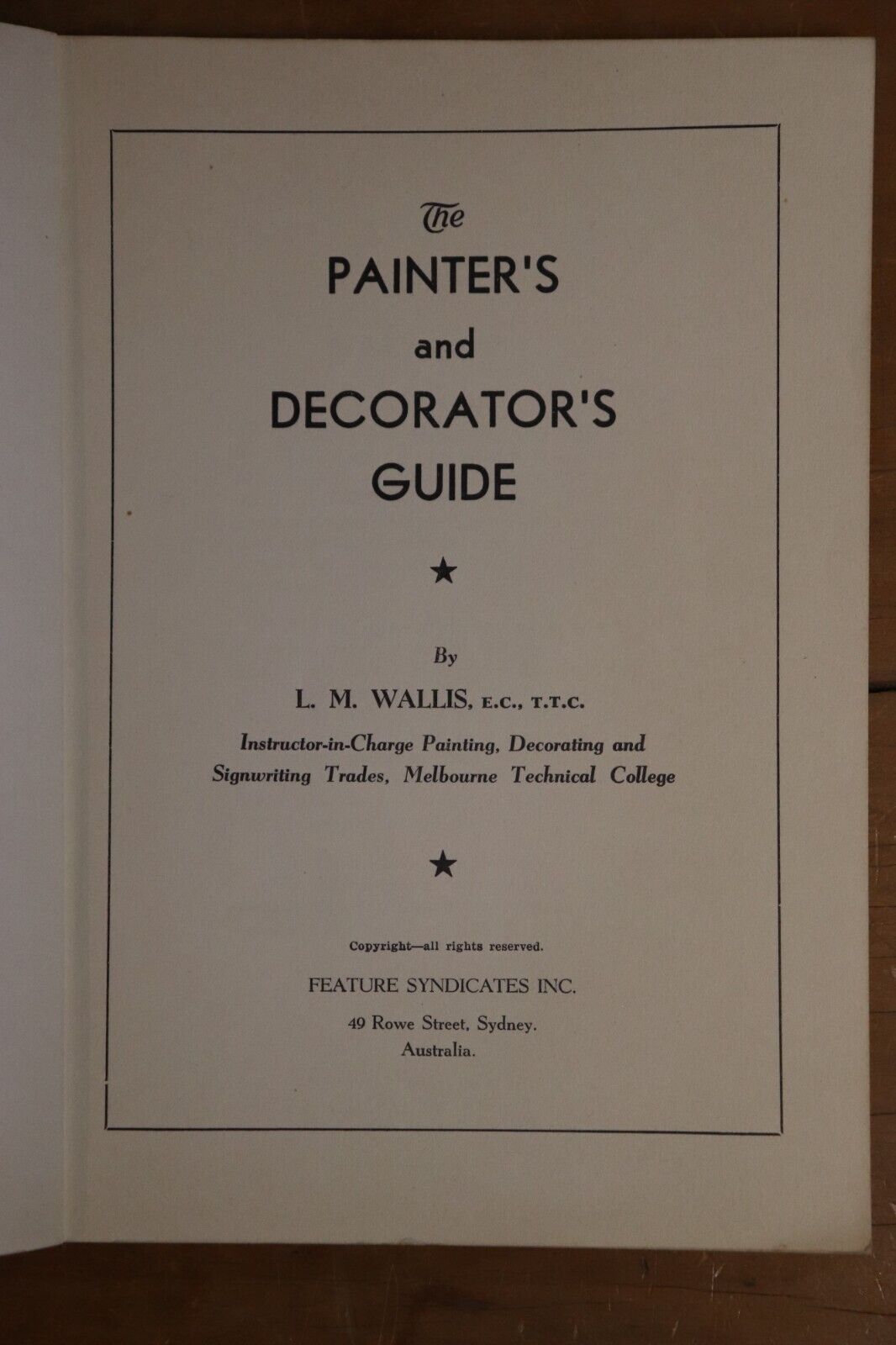 The Painters & Decorators Guide - 1947 - Rare Australian Home Builder Book