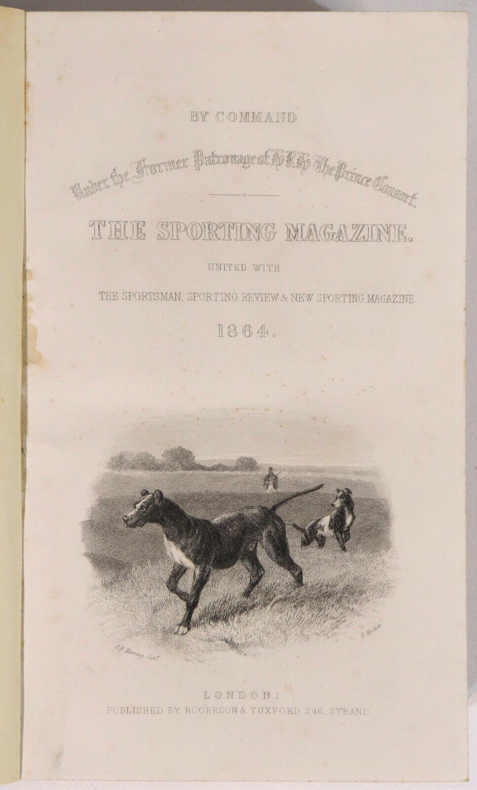 The Sporting Magazine & Sporting Review - 1864 - Antiquarian Sport History Book - 0