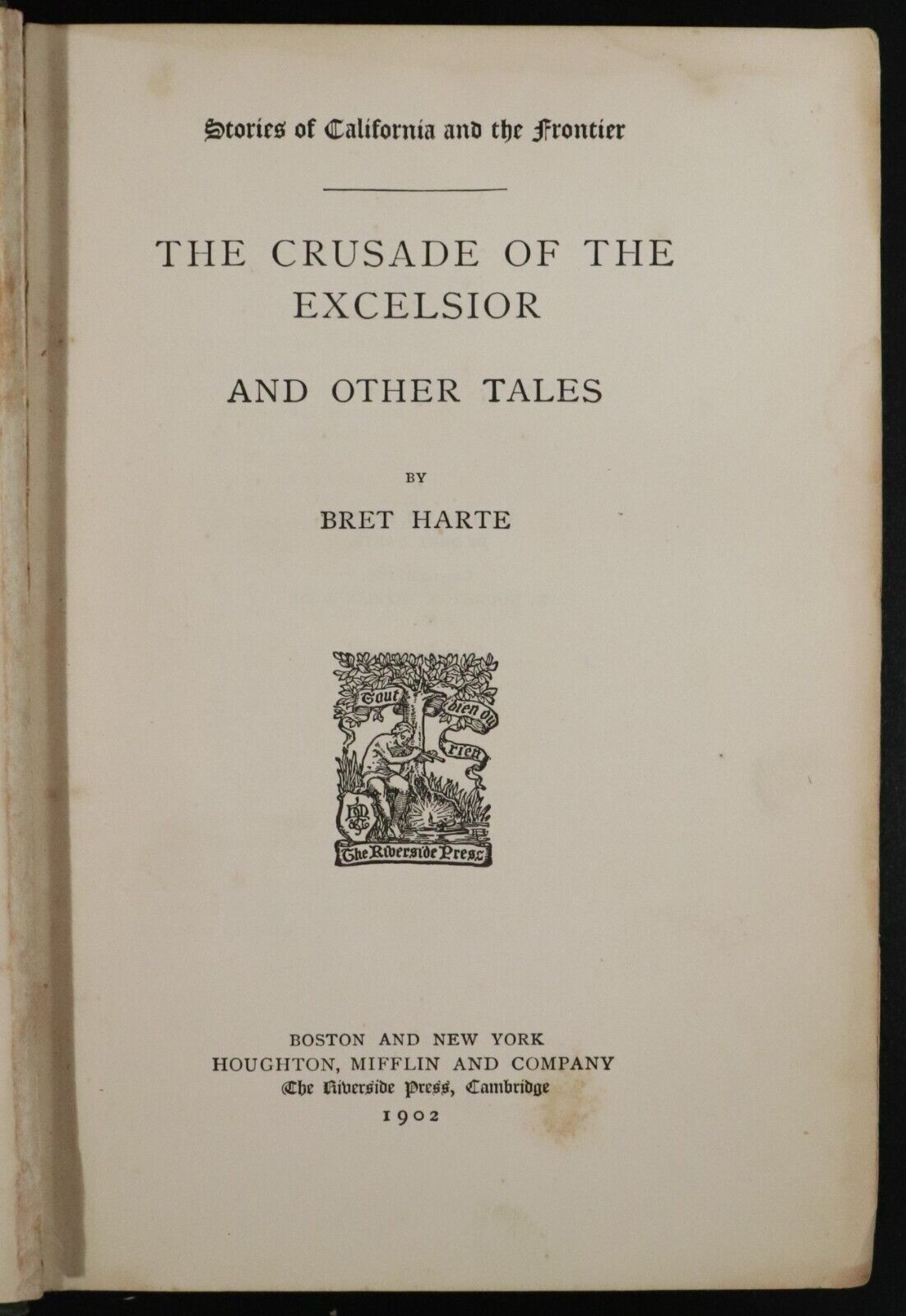 1902 3vol The Works Of Bret Harte Antique American Fiction Books