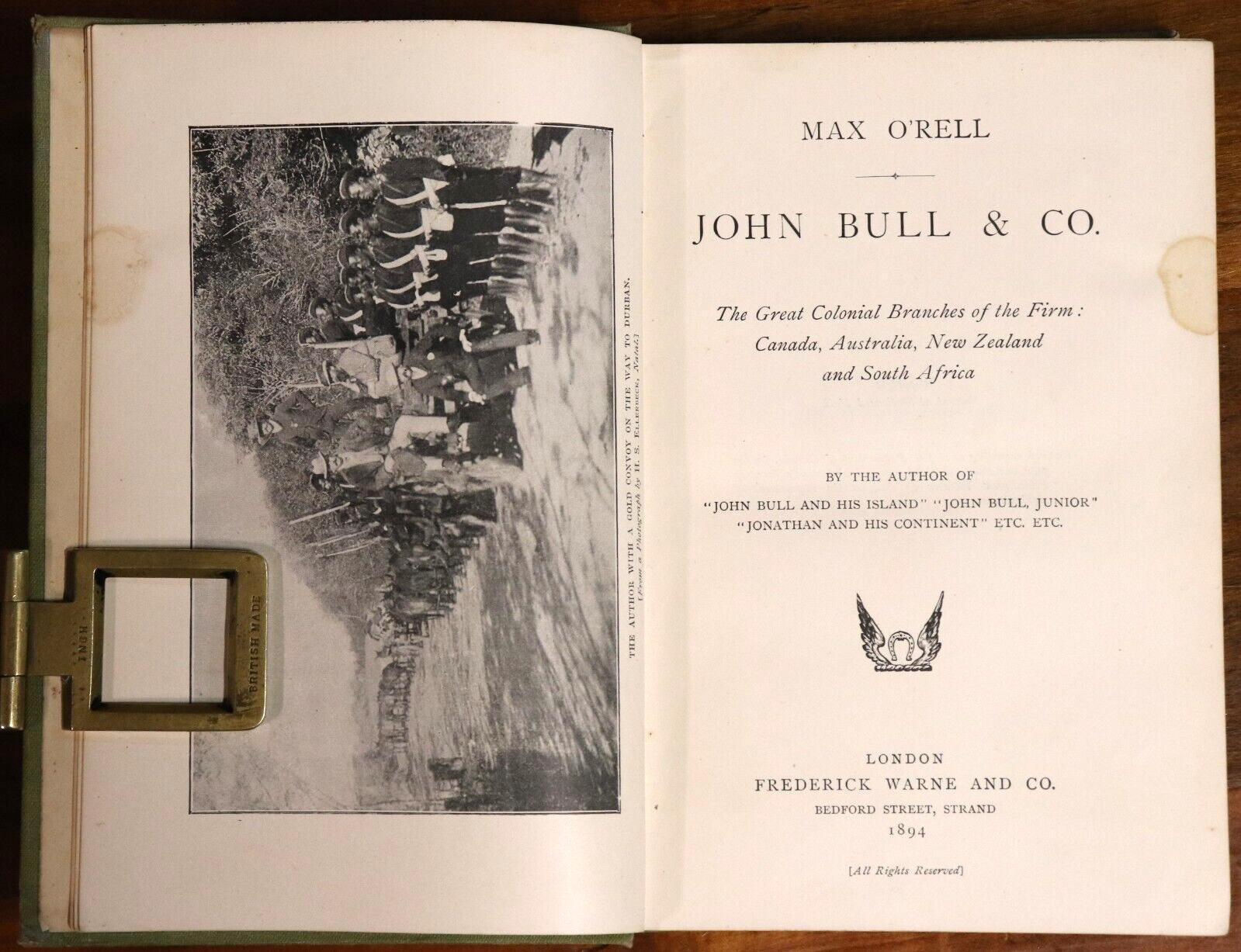 1894 John Bull & Co by Max O'Rell 1st Edition Australian History Book - 0