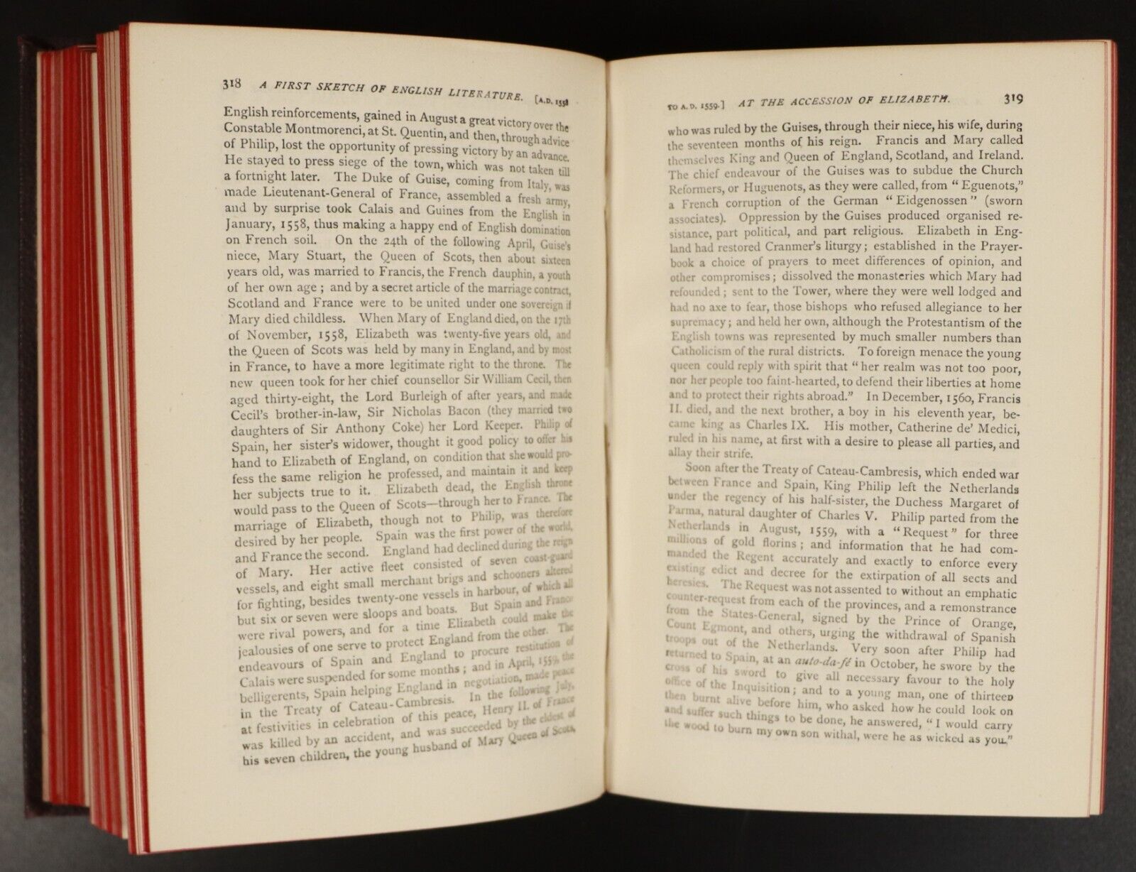 1894 A First Sketch Of English Literature by H Morley Antiquarian Reference Book