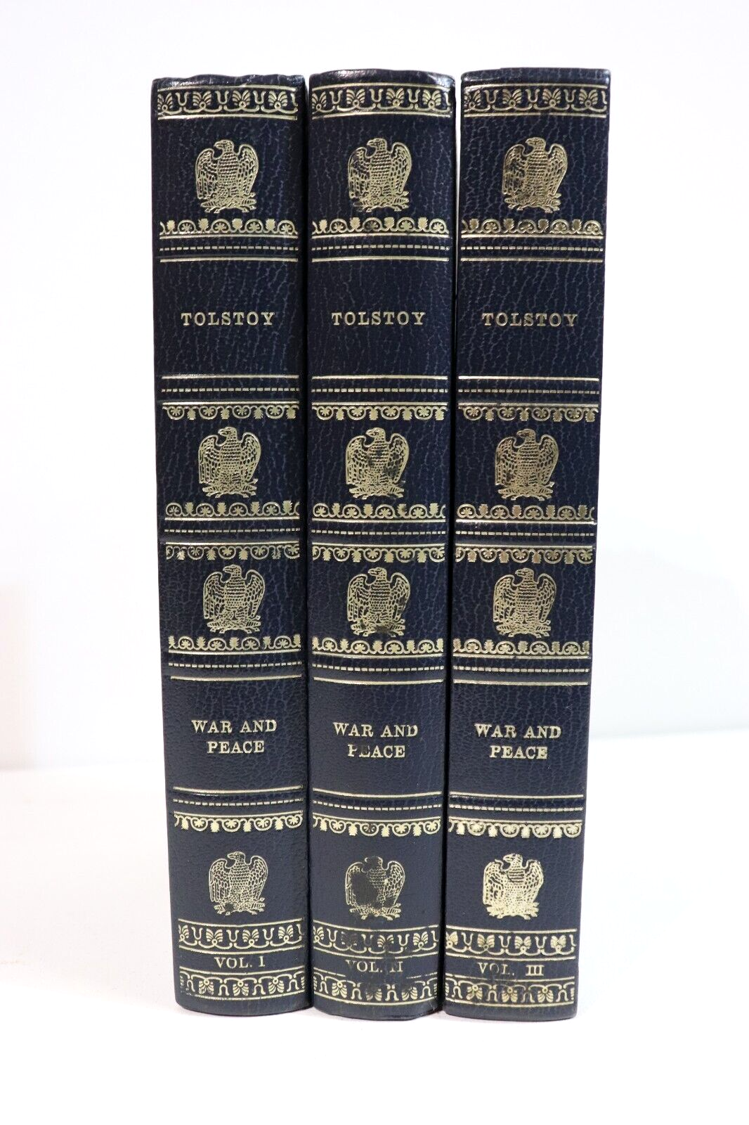 War And Peace by Leo Tolstoy - c1968 - 3 Volume Vintage Literature Book Set