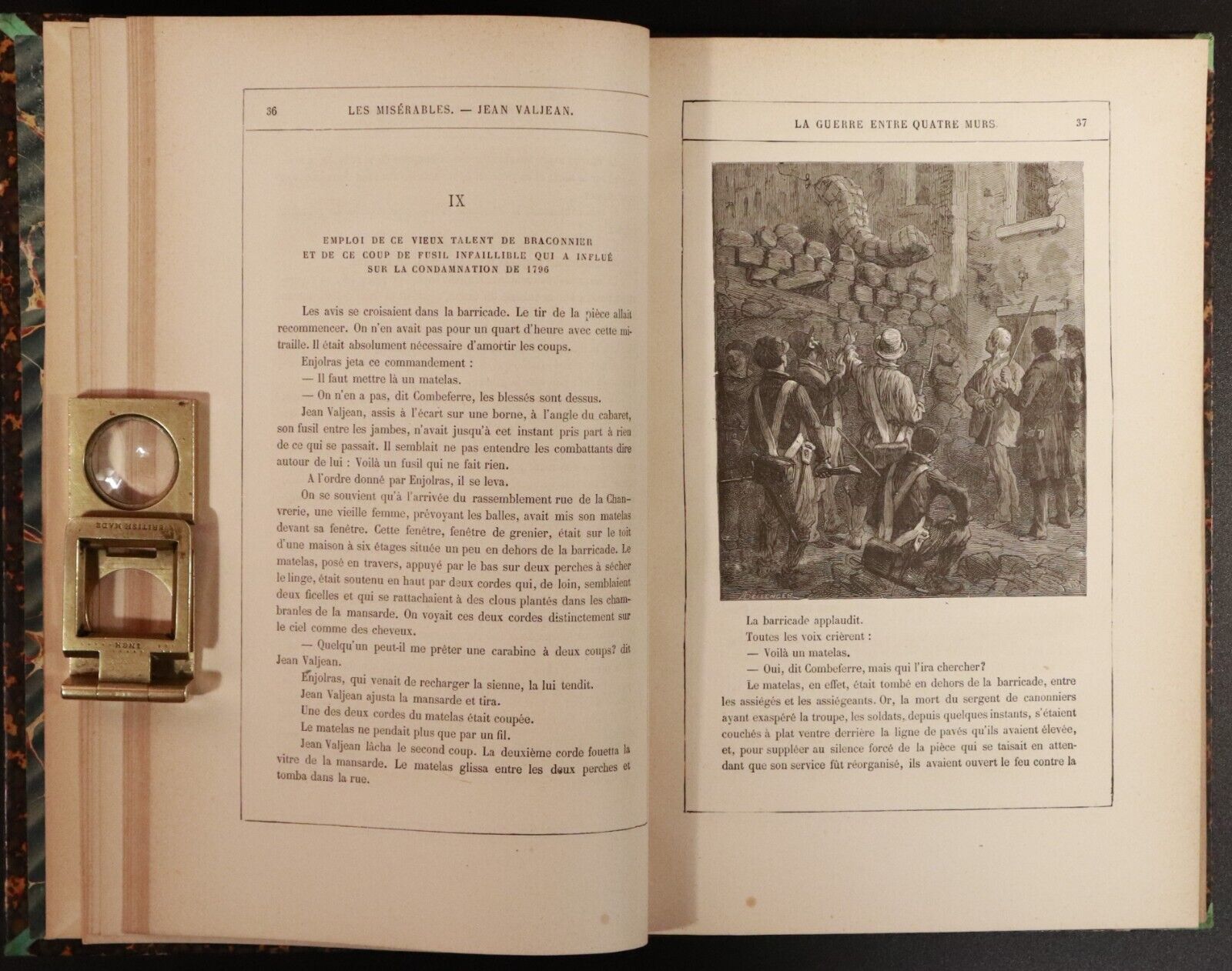 c1880 3vol  Les Miserables by Victor Hugo Antiquarian Books Fine Binding