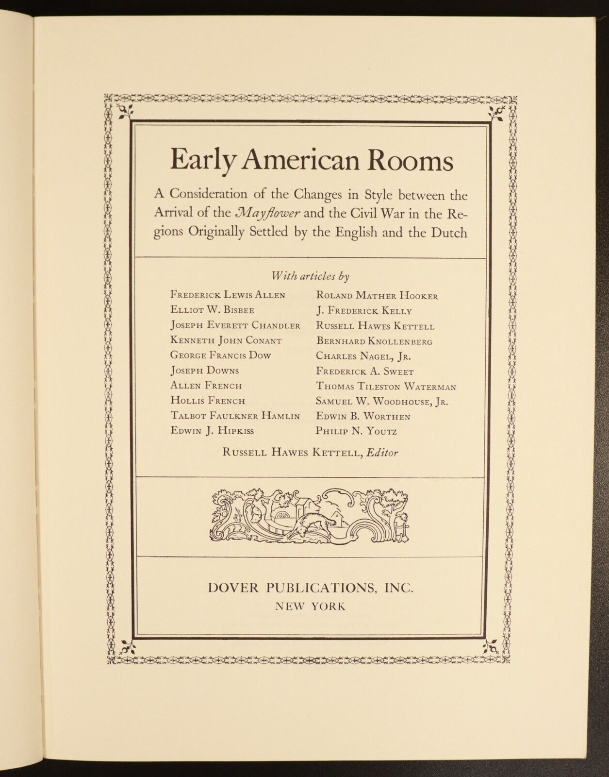 1967 Early American Rooms 1650 to 1858 Vintage American Architecture Book