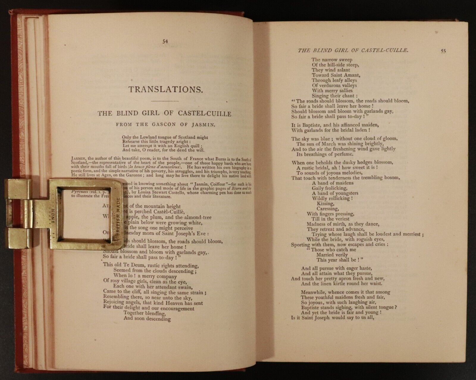 1891 Longfellow's Poetical Works With Michael Angelo Antique Poetry Book