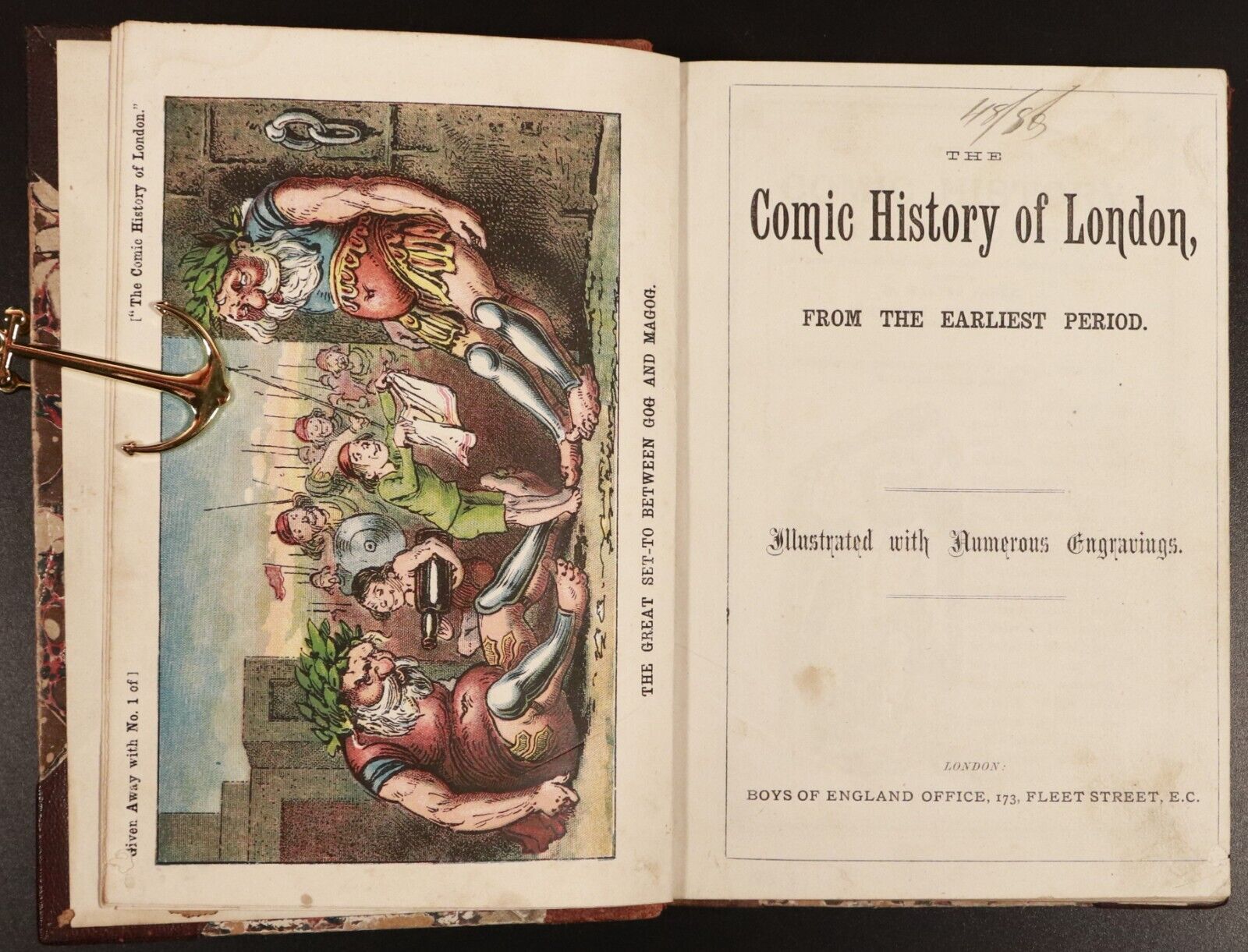 c1875 The Comic History Of London From Earliest Period Antiquarian History Book - 0