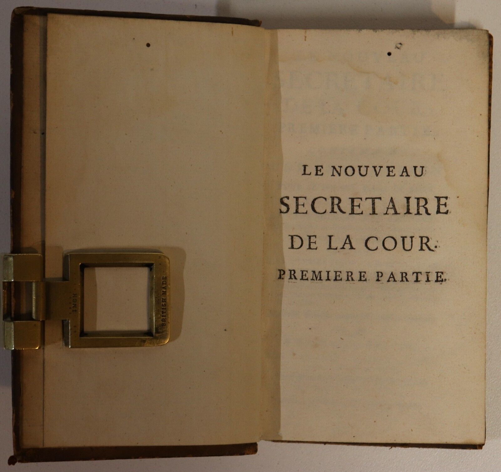 1748 Le Nouveau Secretaire De La Cour Paris French Antiquarian Book - 0