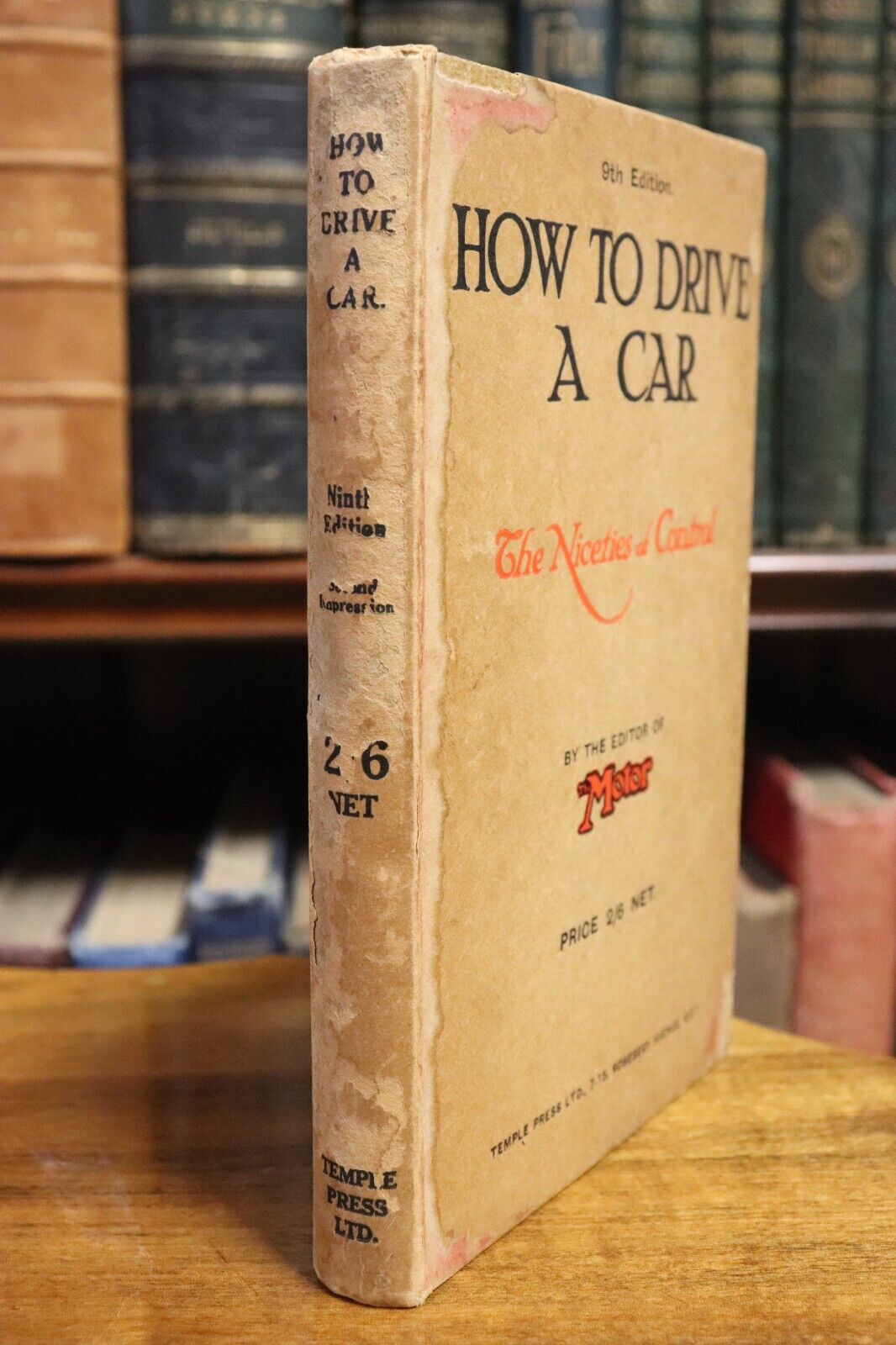 How To Drive A Car by Editors Of The Motor - c1925 - Automotive History Book - 0