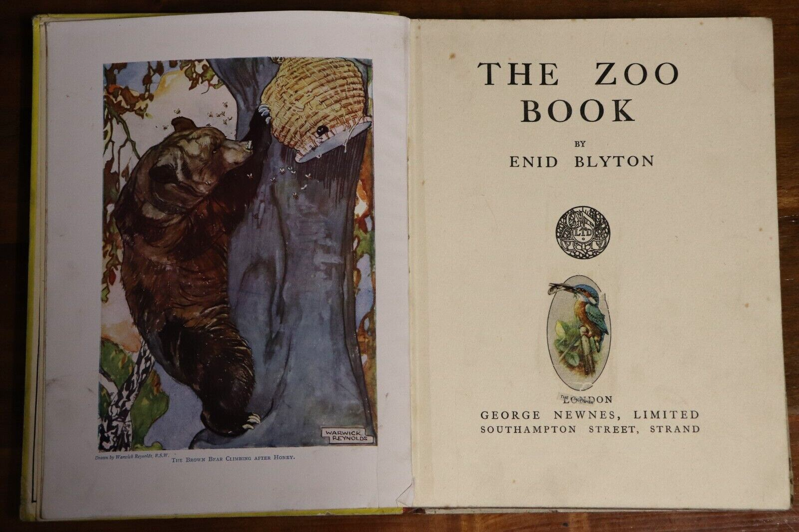 The Zoo Book by Enid Blyton - c1926 - Antique Childrens Book - 0